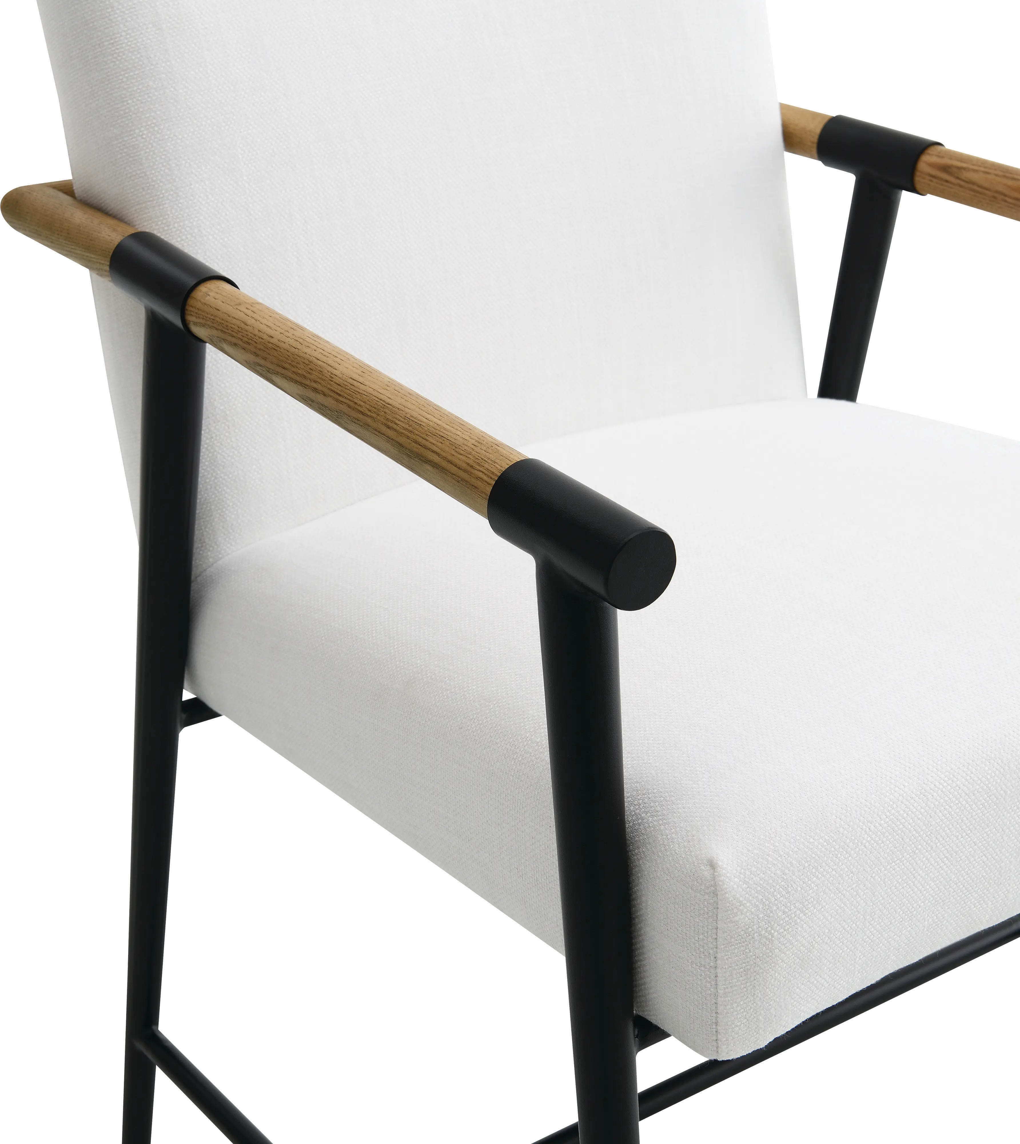 Pacifica White Upholstered Dining Chair-6