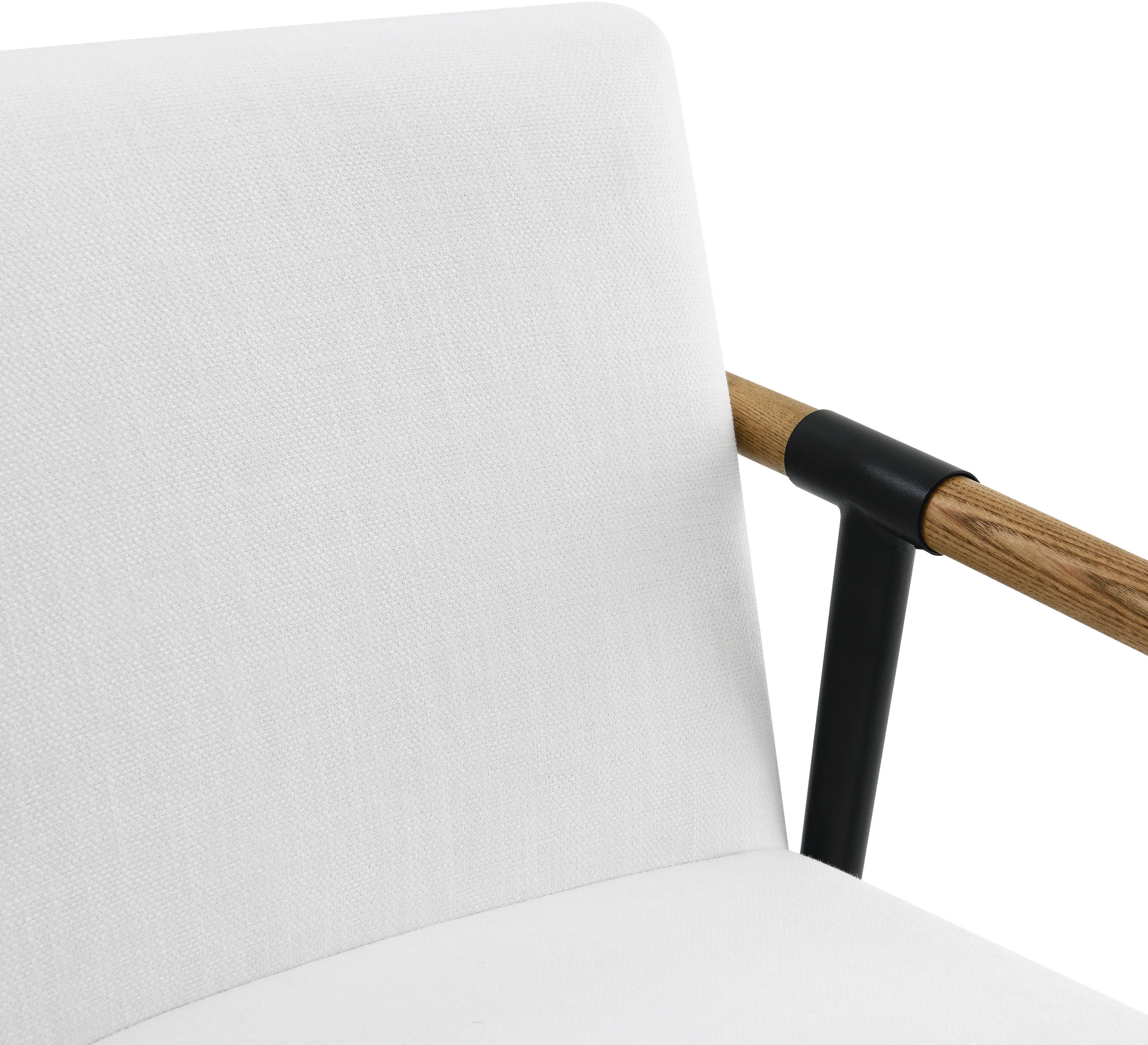 Pacifica White Upholstered Dining Chair-7