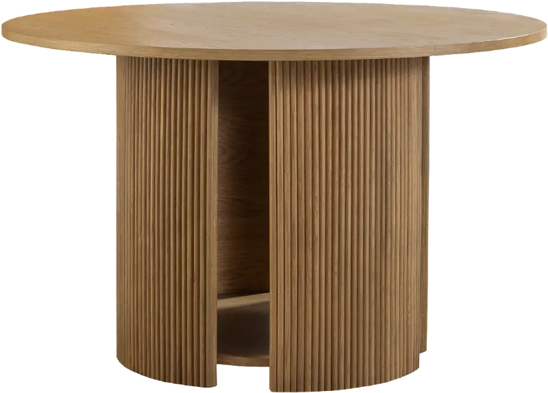 Pacifica Light Brown Round Dining Table