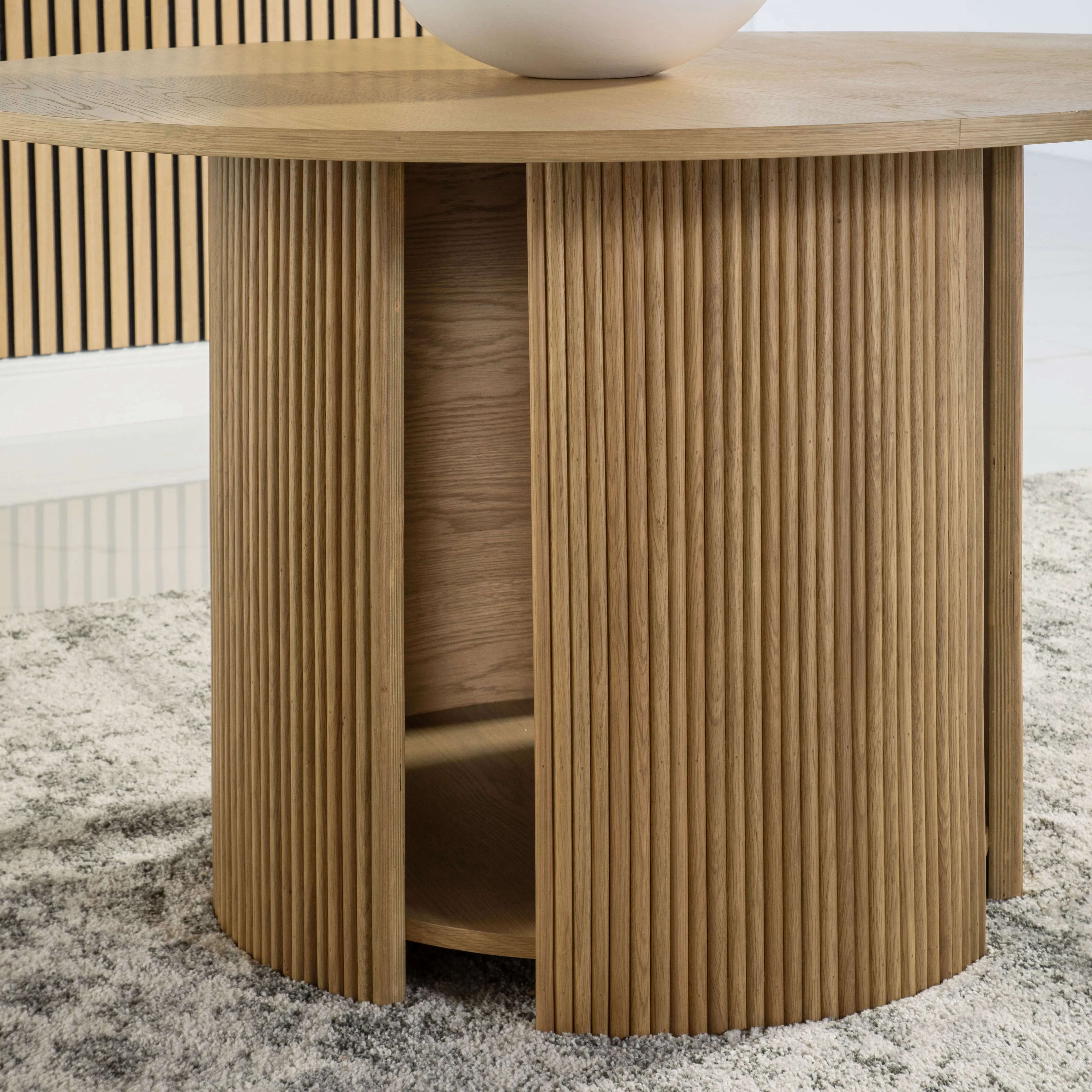 Pacifica Light Brown Round Dining Table-2