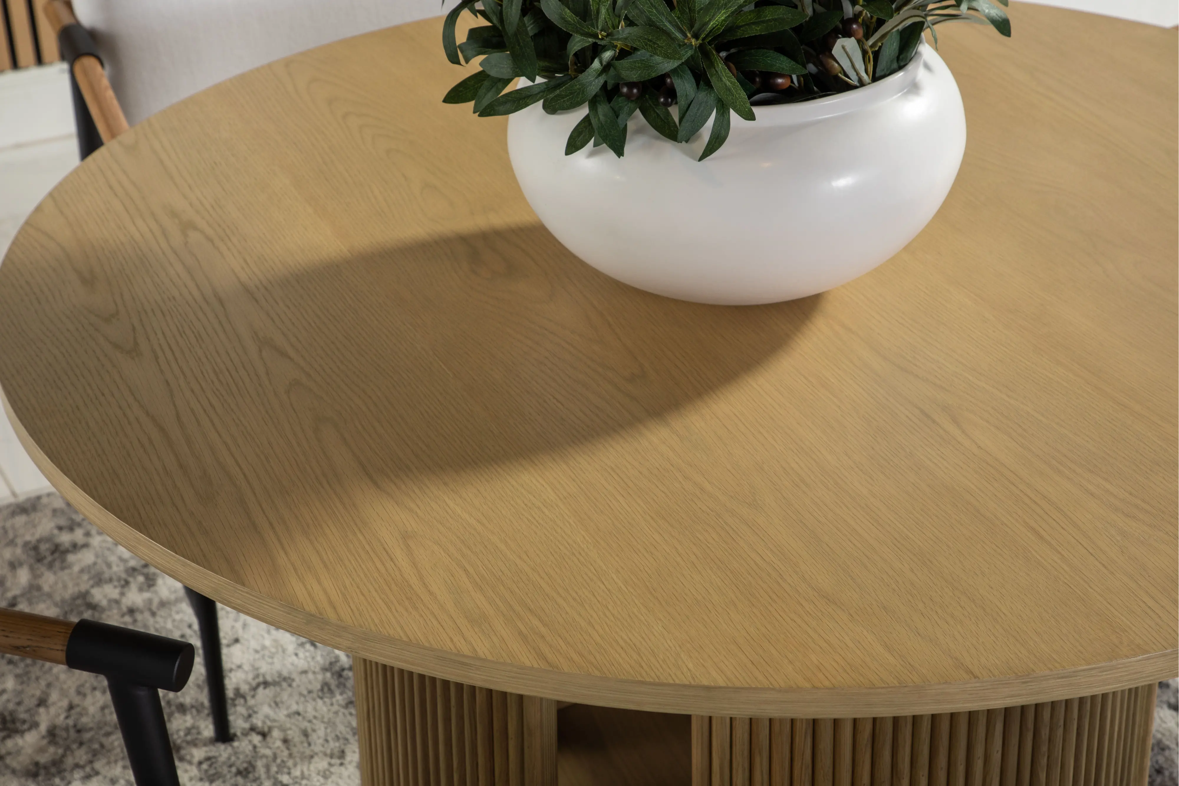 Pacifica Light Brown Round Dining Table-5