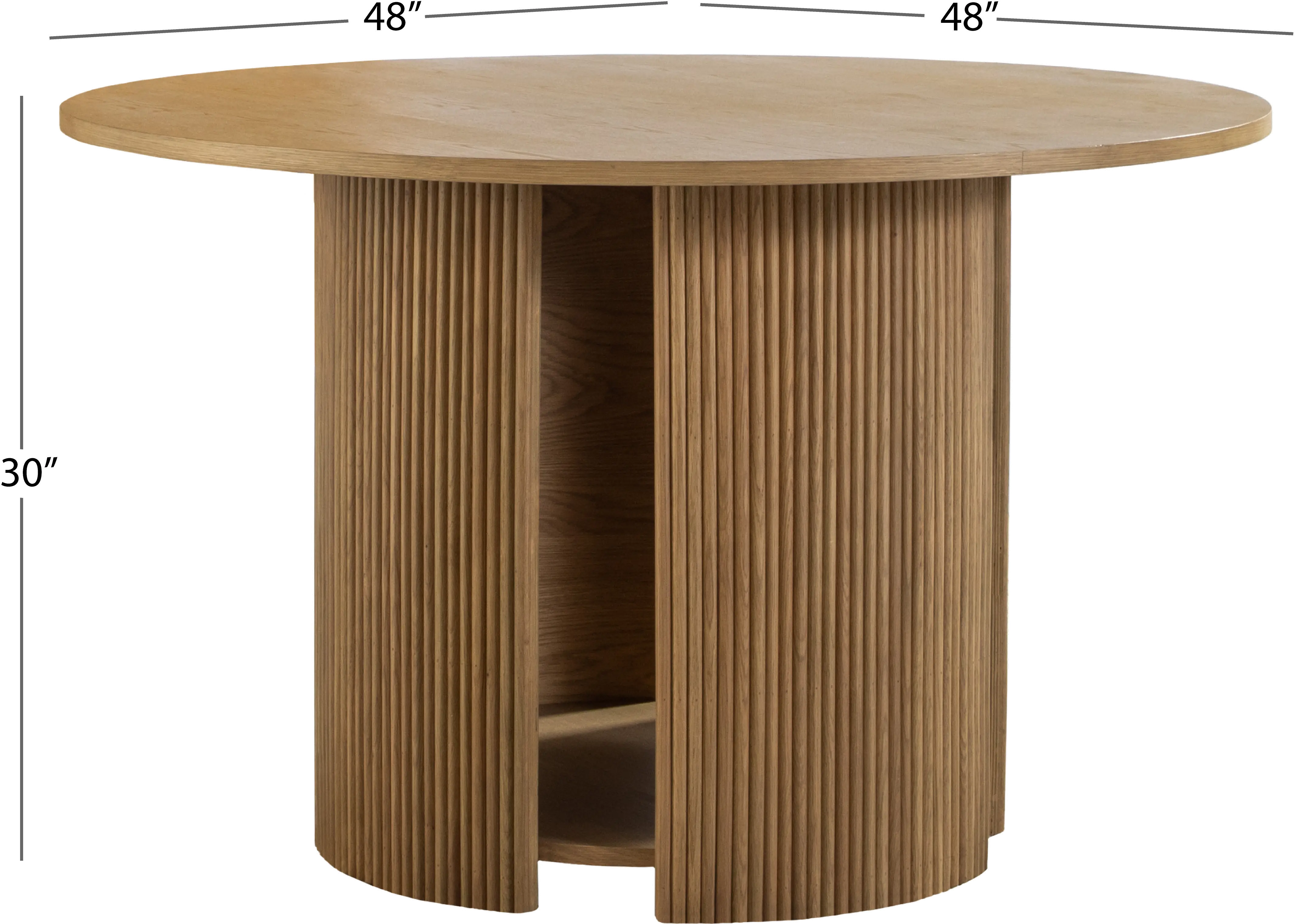 Pacifica Light Brown Round Dining Table-6