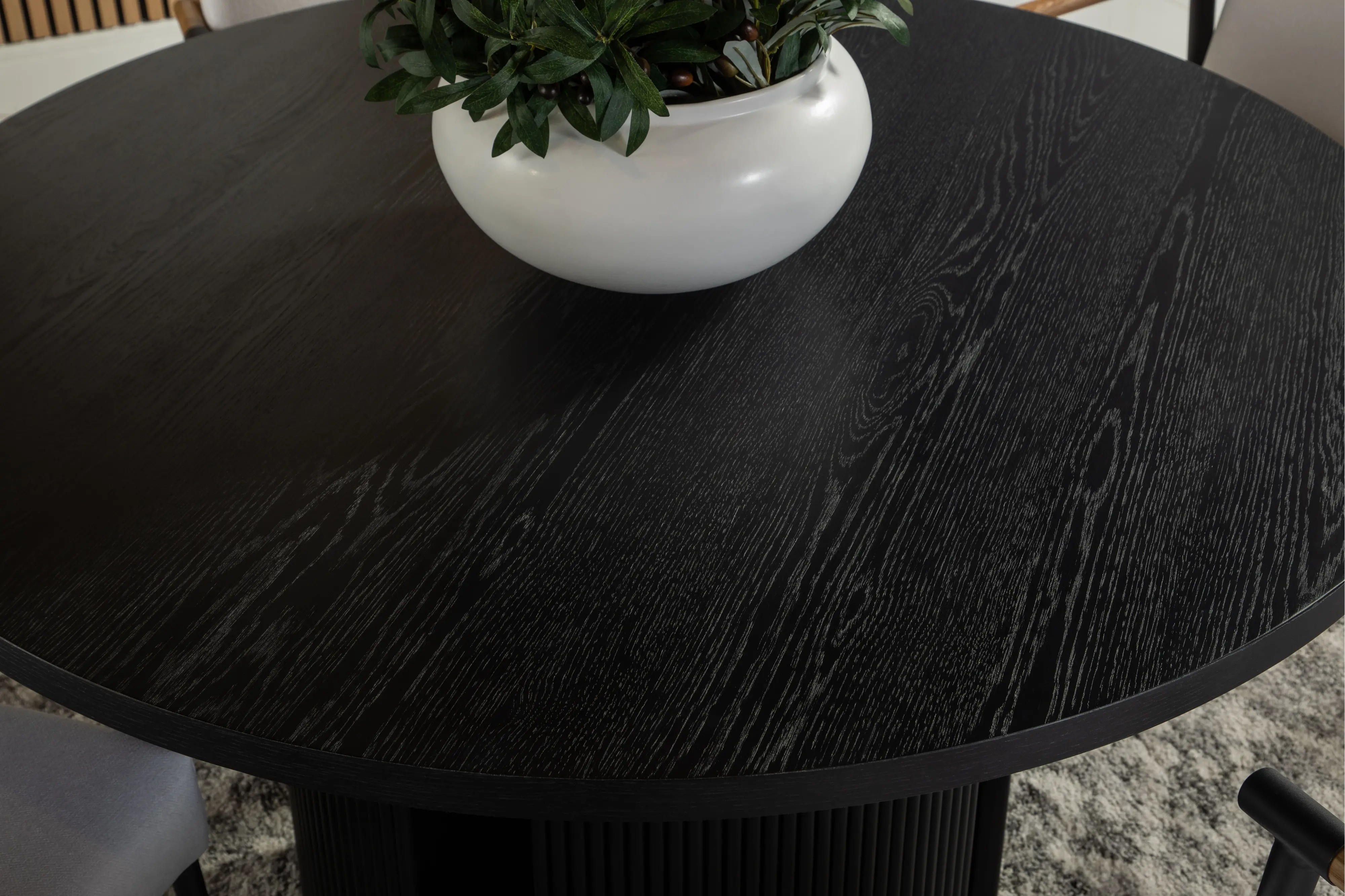 Pacifica Black Round Dining Table-3