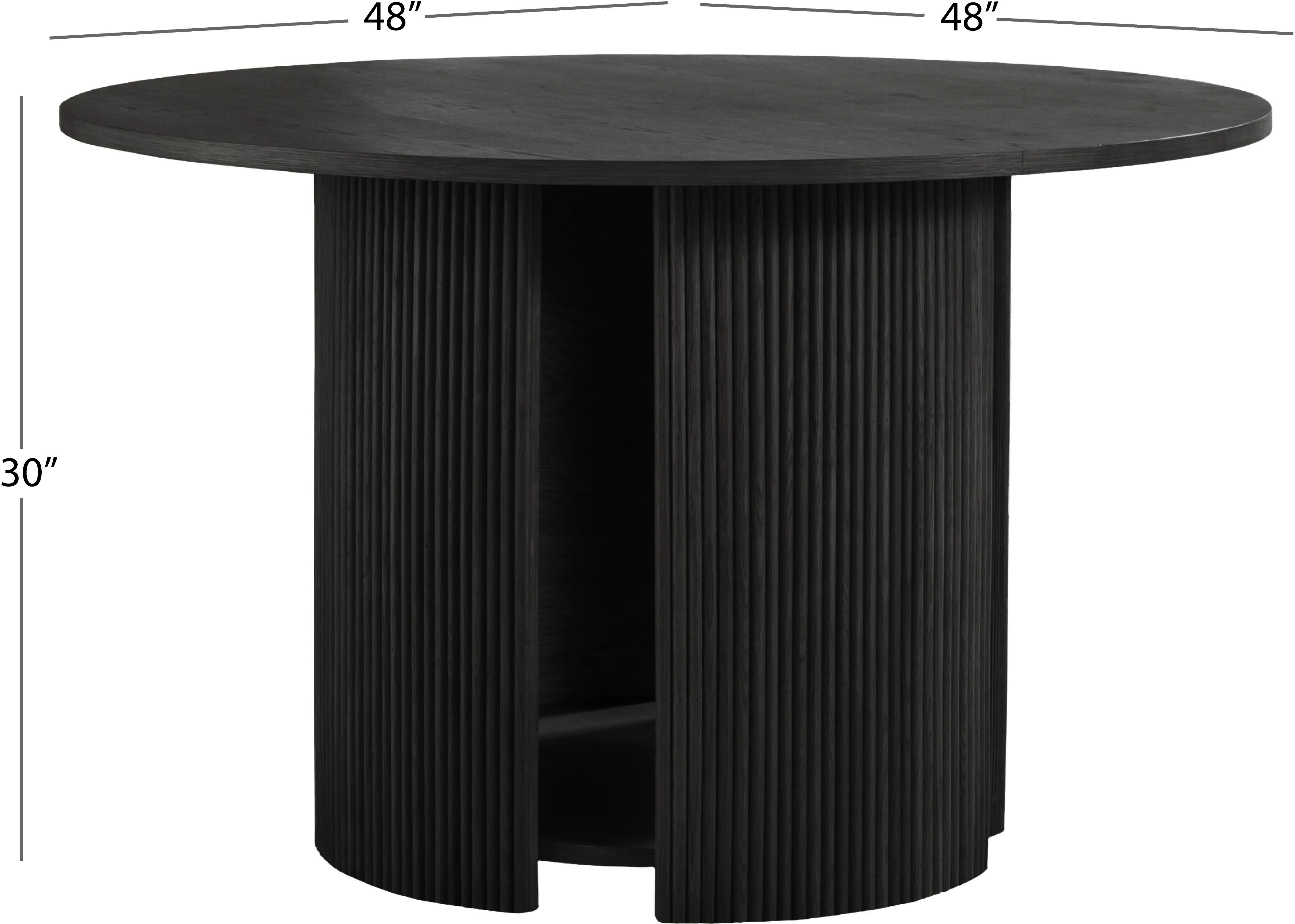 Pacifica Black Round Dining Table-5