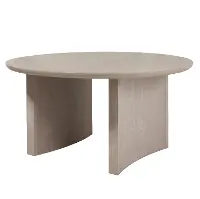 Cassie Weathered Beige Round Dining Table