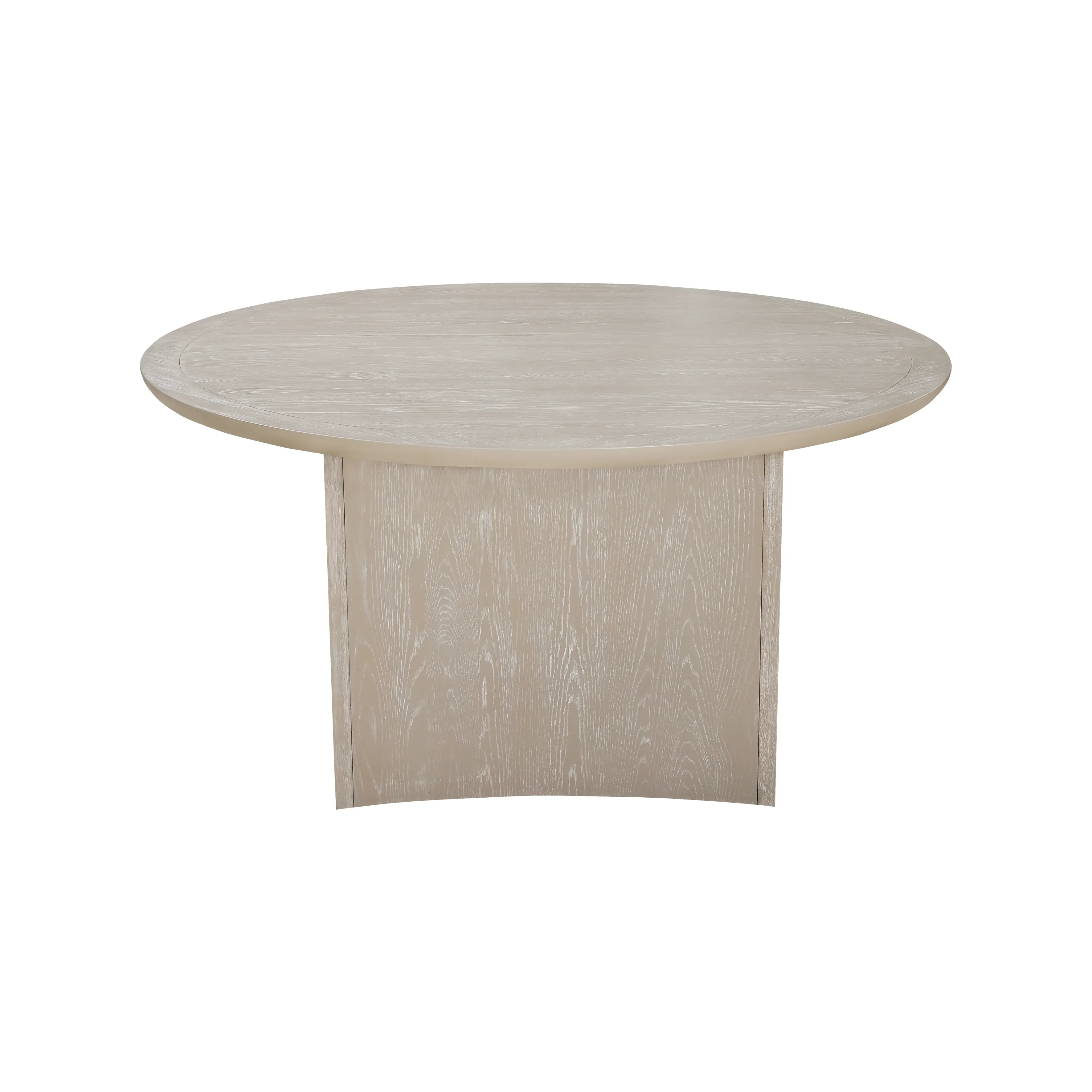 Cassie Weathered Beige Round Dining Table-4