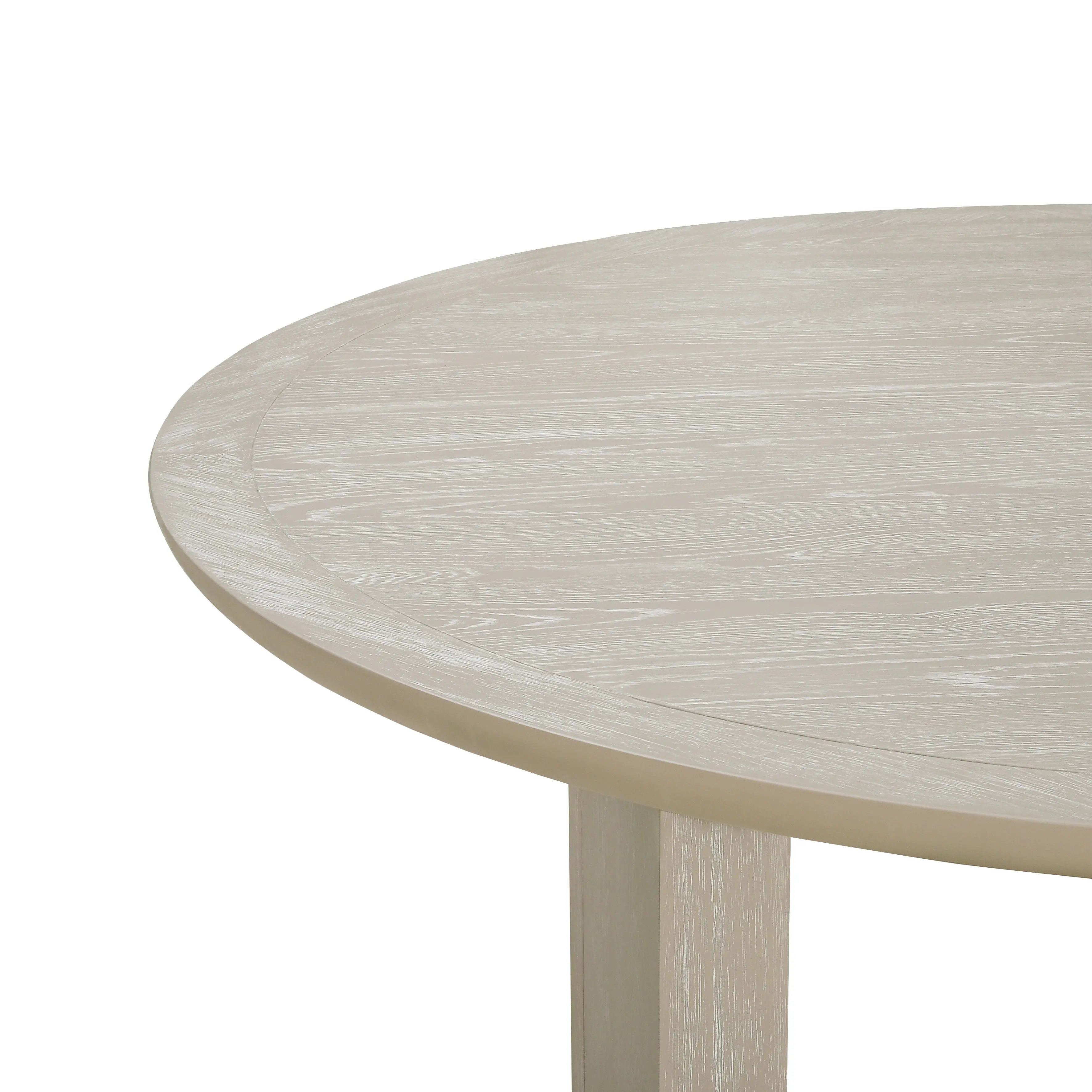 Cassie Weathered Beige Round Dining Table-5