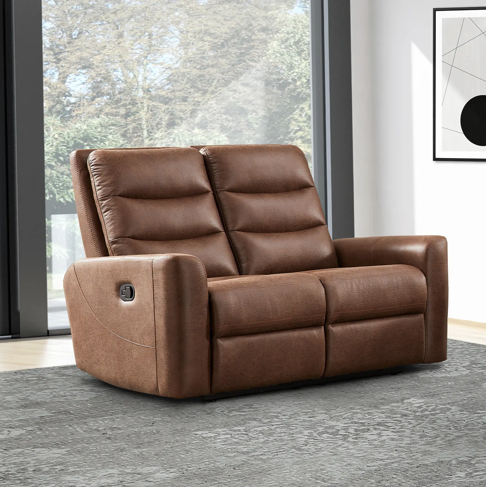 Ben Brown Manual Reclining Loveseat-2