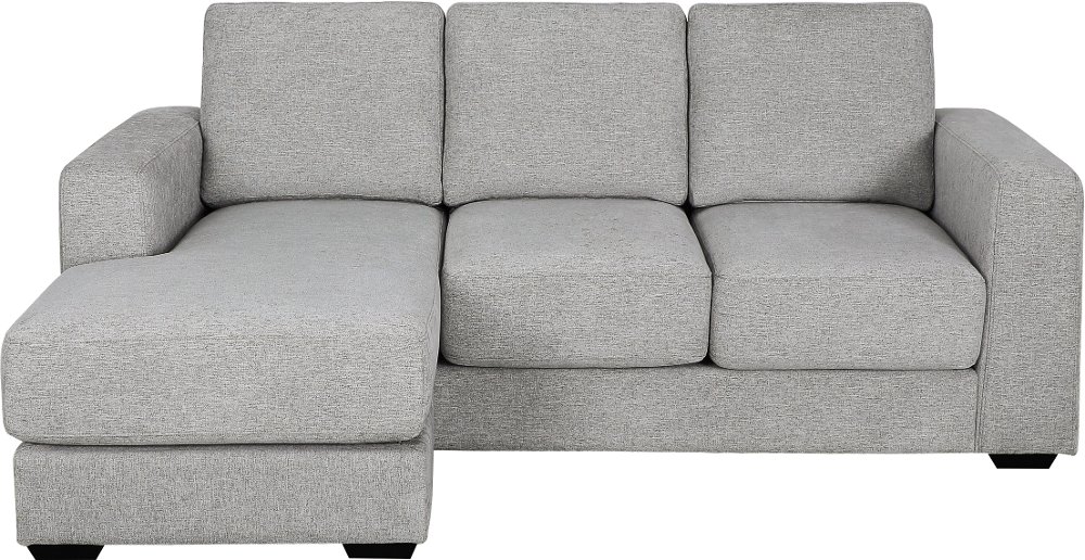 Ellie Light Gray Sectional with Reversible Chaise