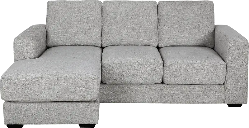 Ellie Light Gray Sectional with Reversible Chaise