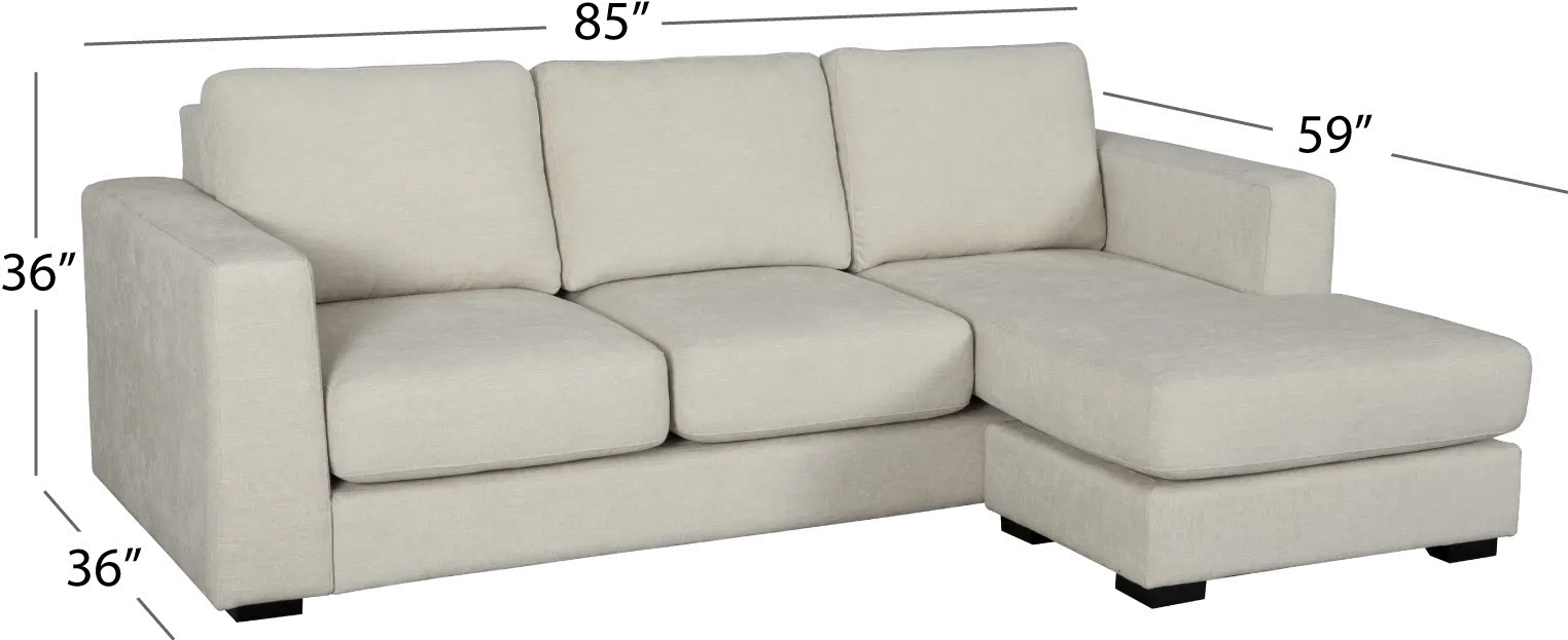 Ellie Sand Beige Sectional with Reversible Chaise-10