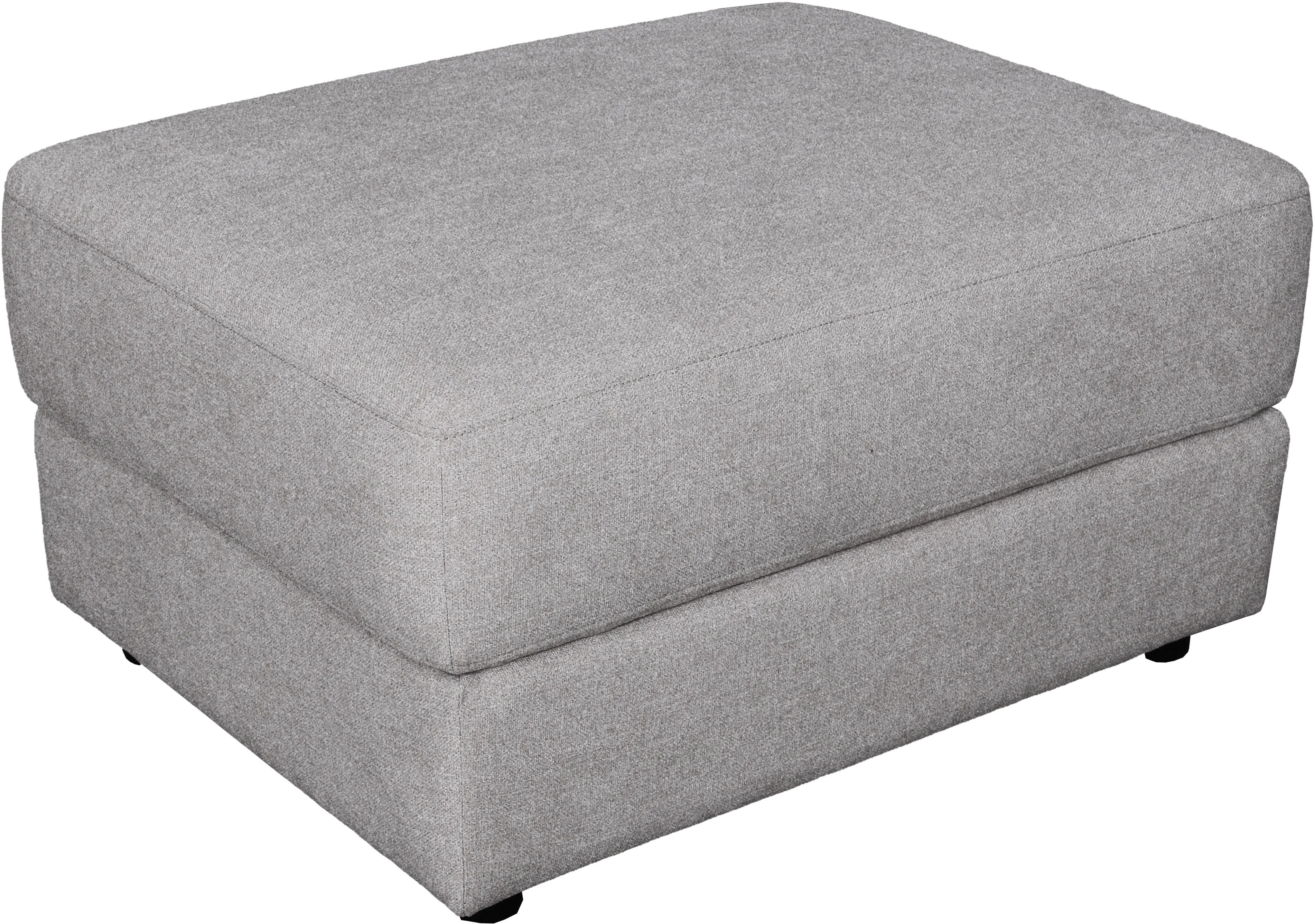 Ellie Light Gray Square Ottoman-4
