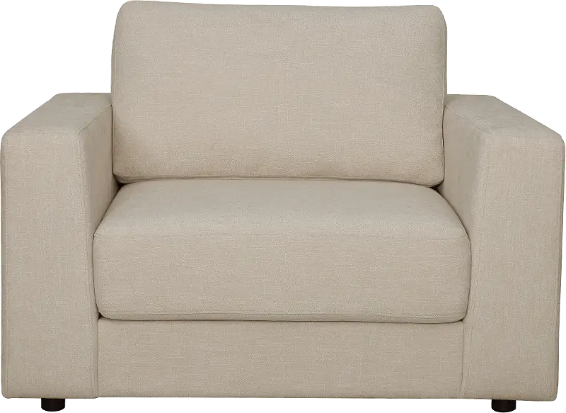 Ellie Sand Beige Oversized Armchair