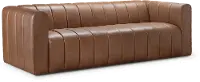 Gia Camel Brown Leather Sofa