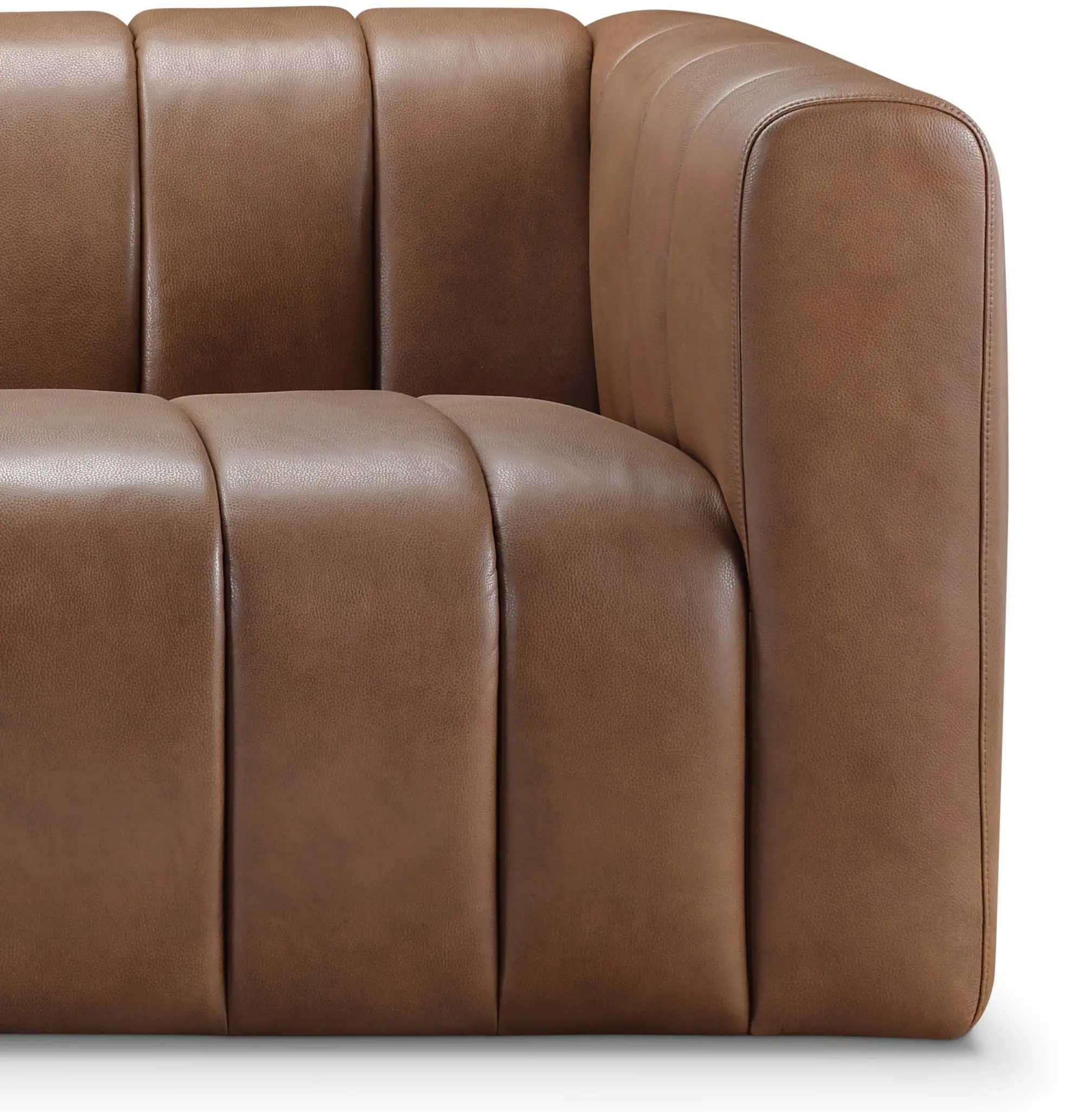 Gia Camel Brown Leather Sofa-3