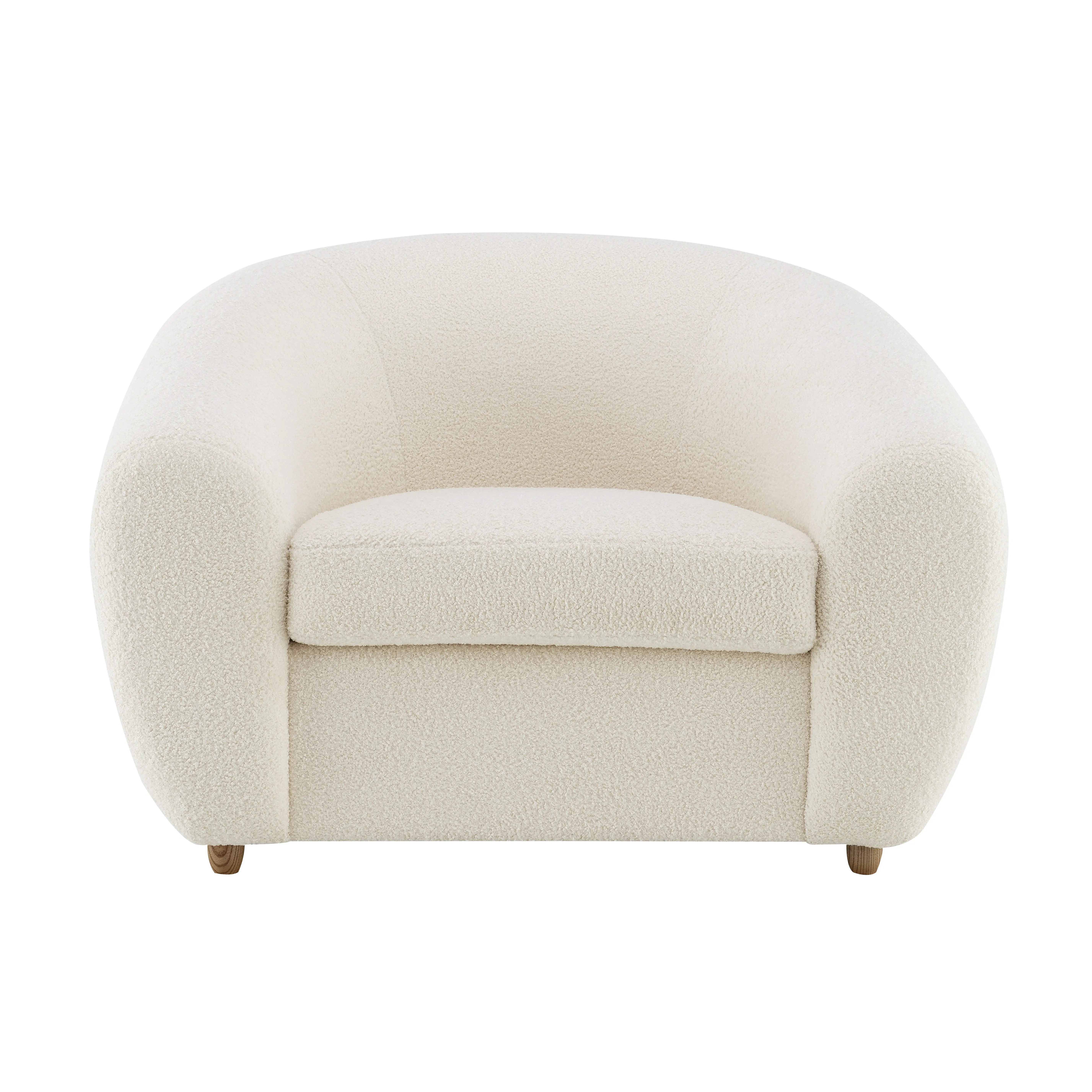 Luciano Ivory Boucle Accent Chair-4