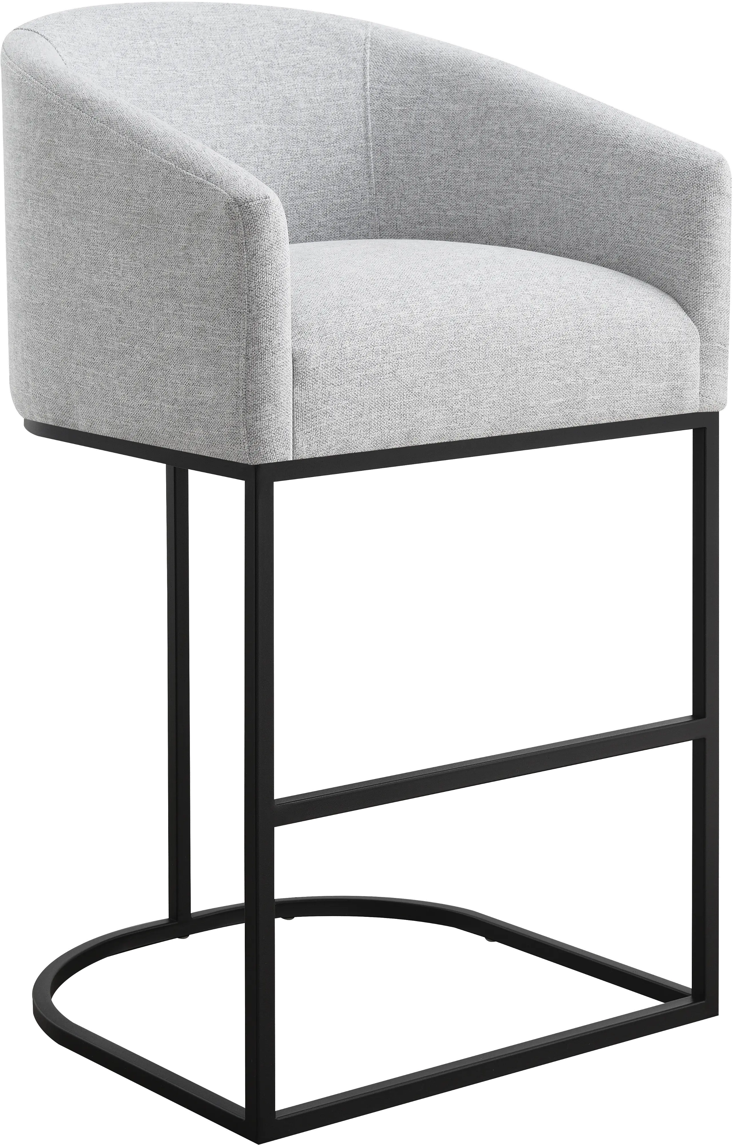 Josephine Light Gray Upholstered Barstool-1