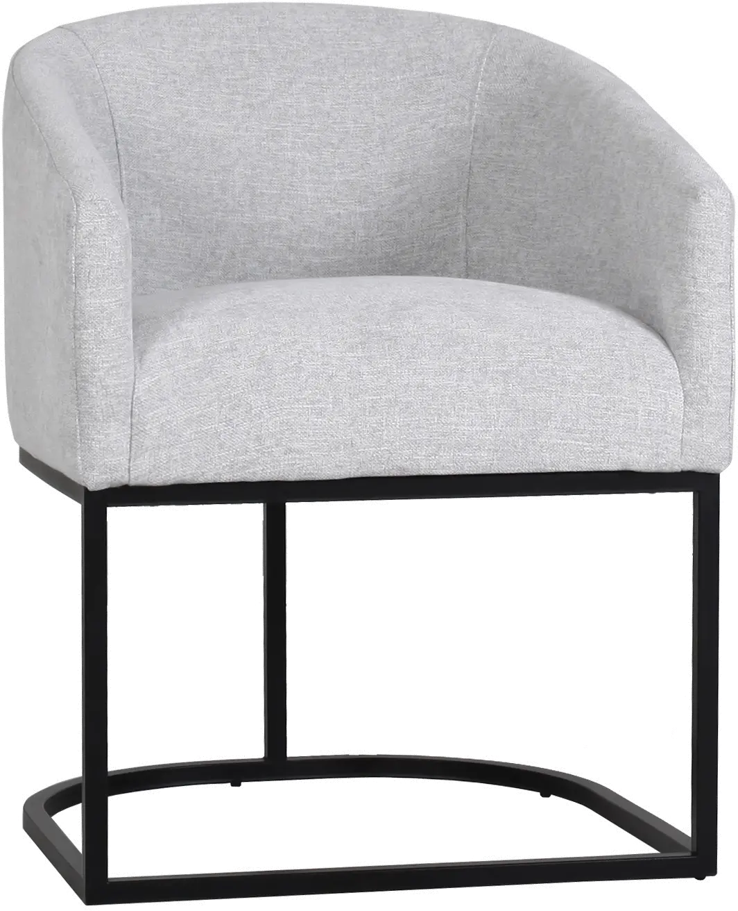 Josephine Light Gray Upholstered Dining Chair-1