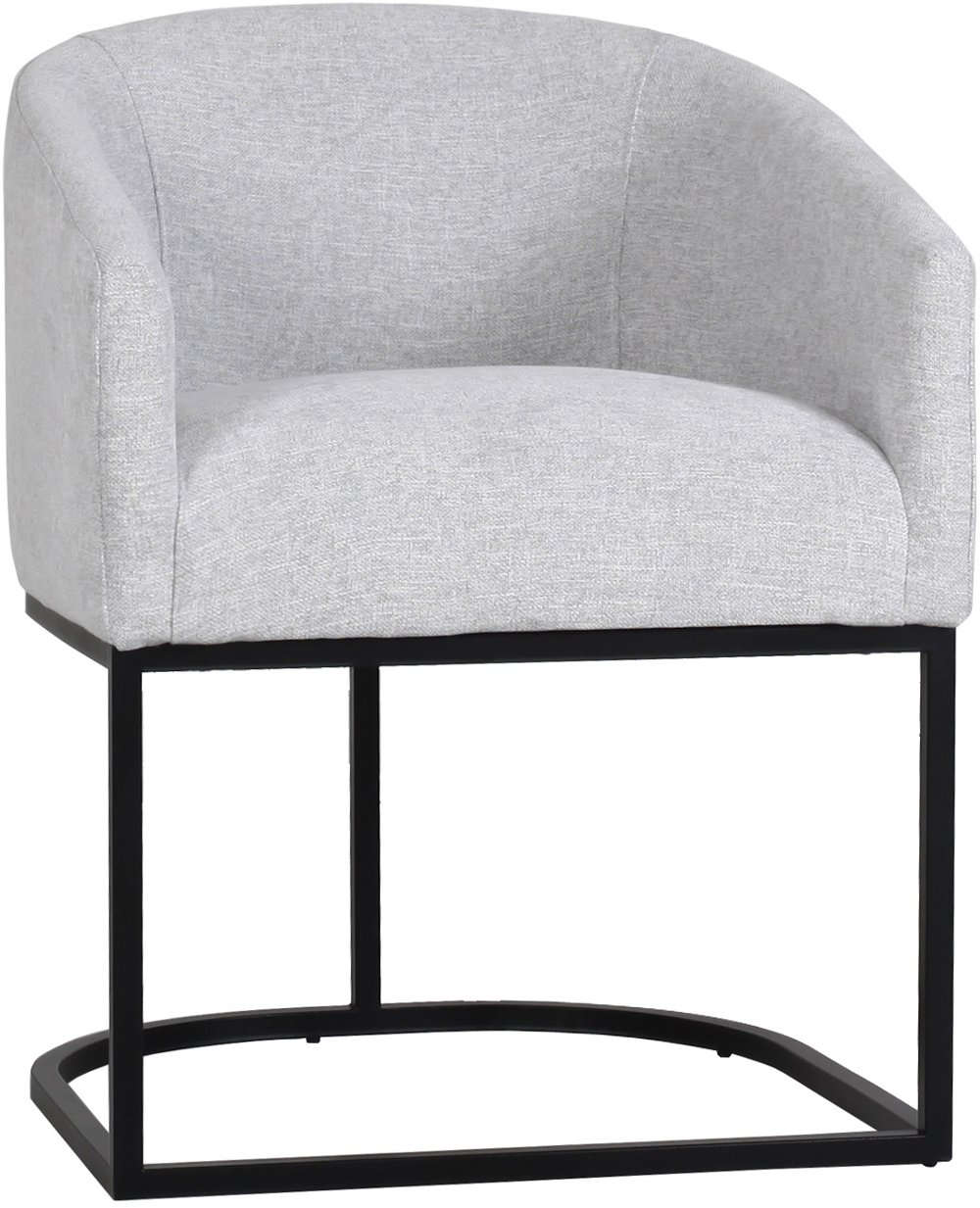 Josephine Light Gray Upholstered Dining Chair