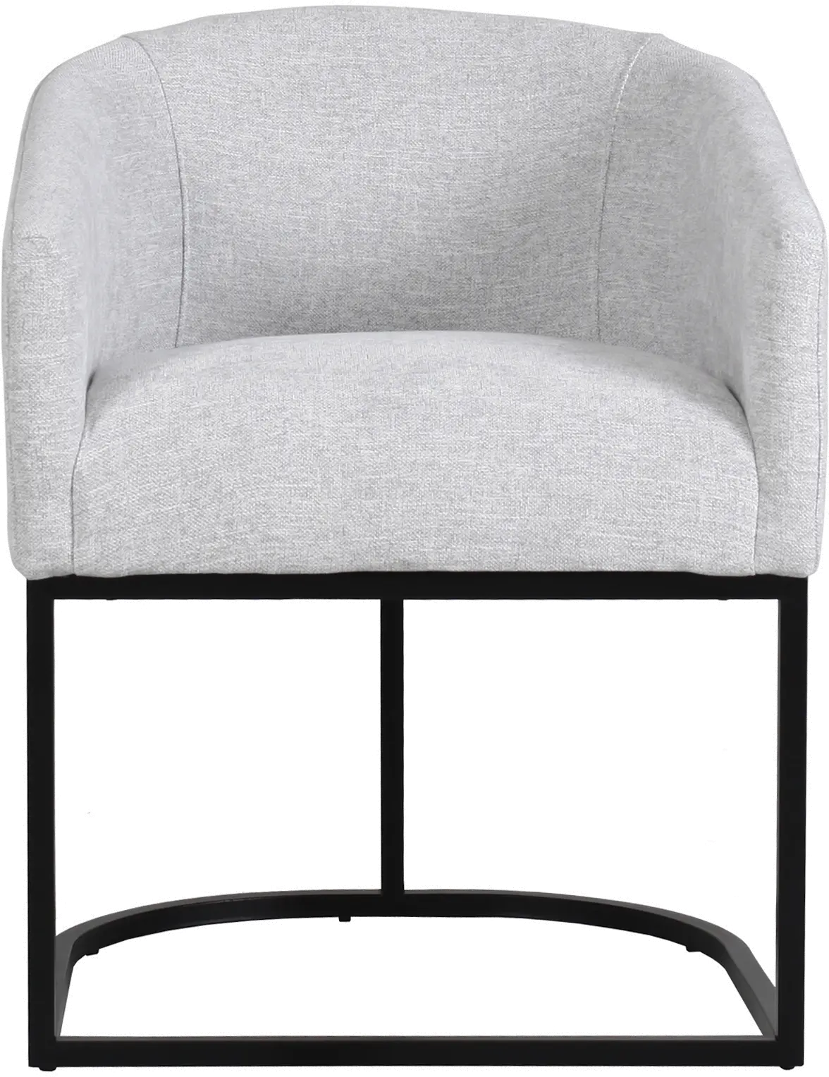 Josephine Light Gray Upholstered Dining Chair-3