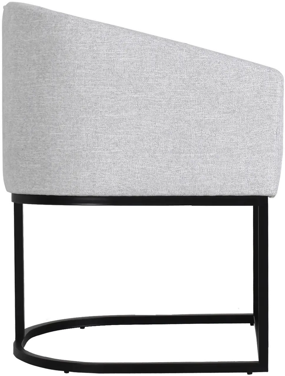 Josephine Light Gray Upholstered Dining Chair-4