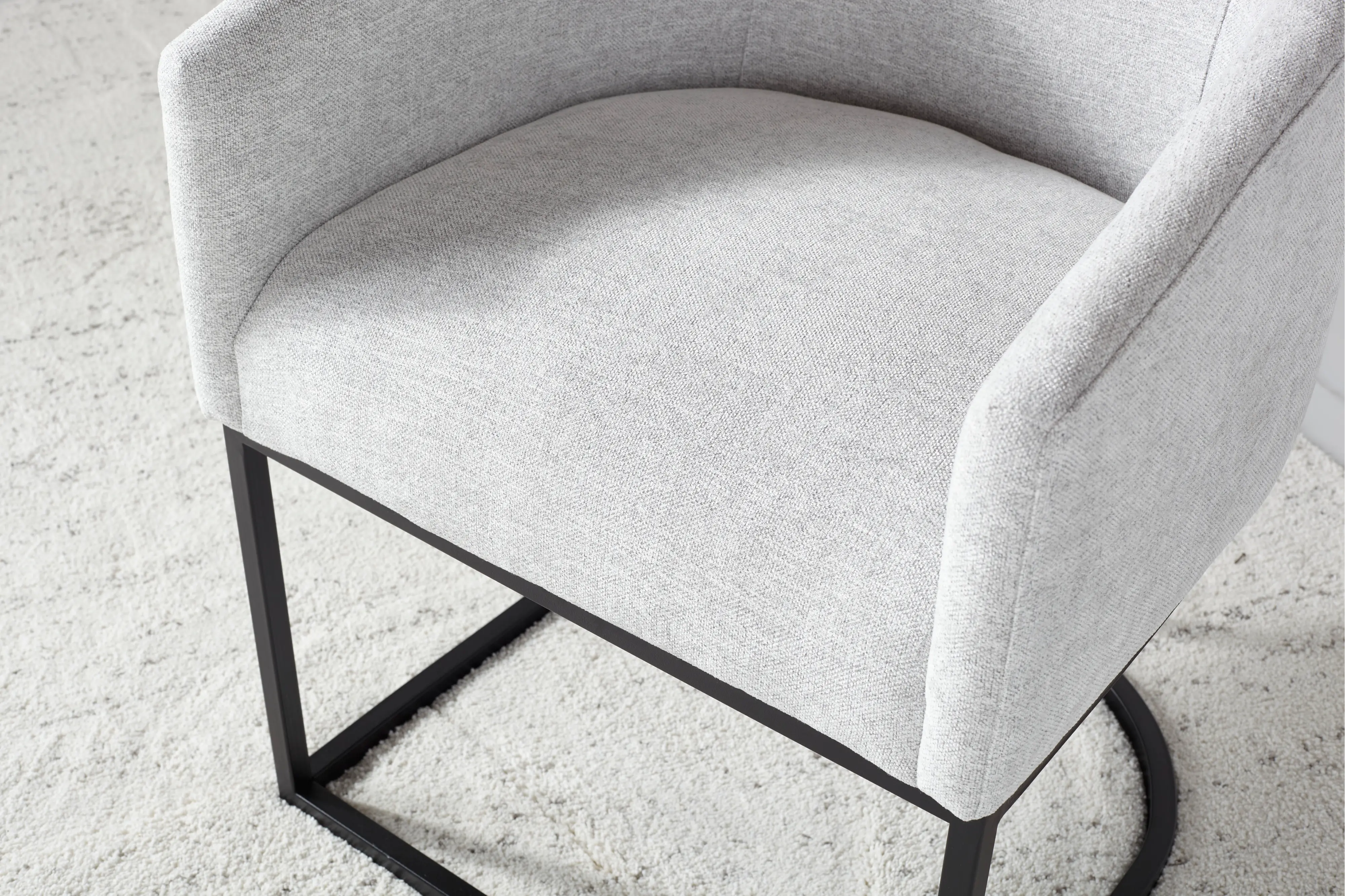 Josephine Light Gray Upholstered Dining Chair-7