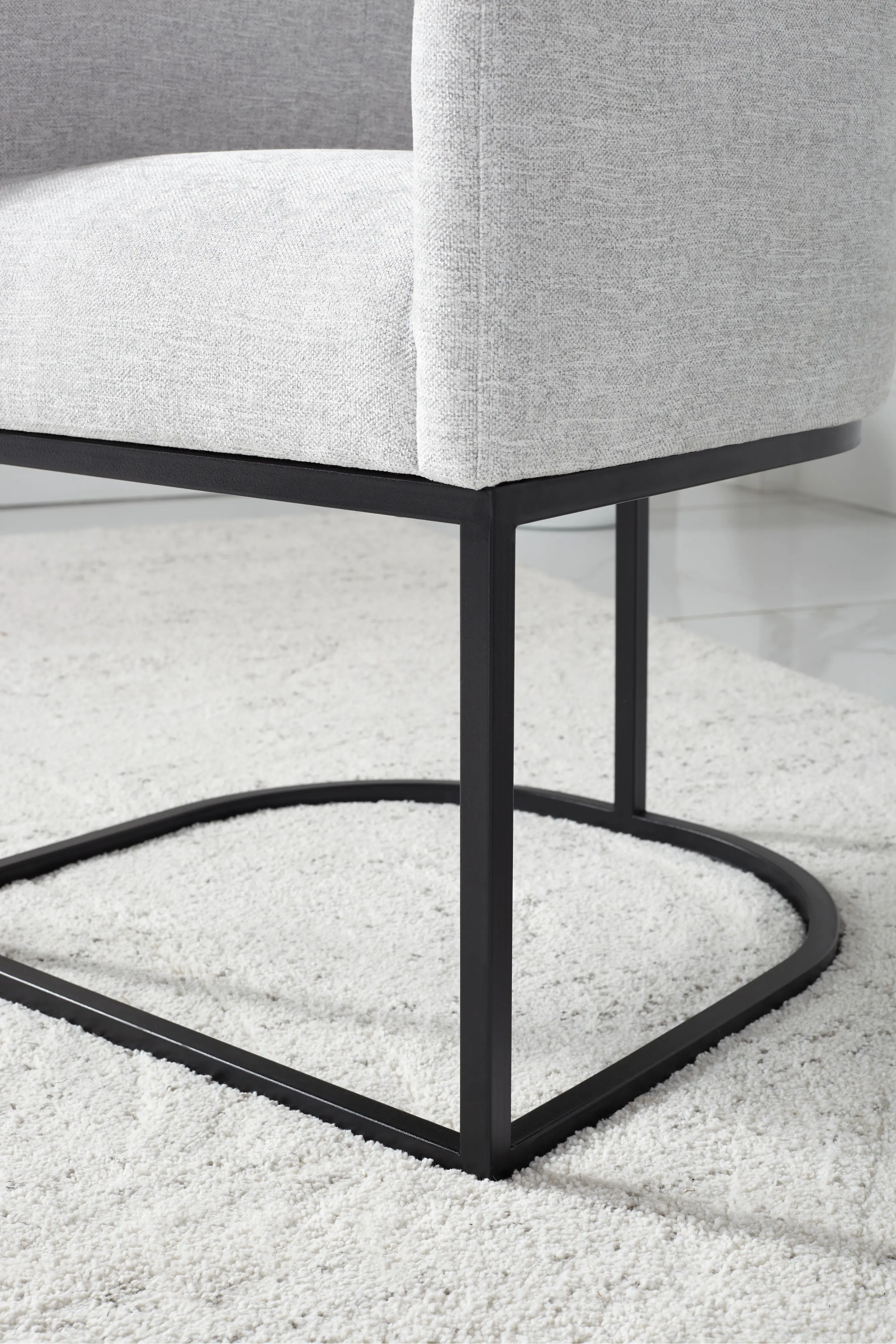 Josephine Light Gray Upholstered Dining Chair-8