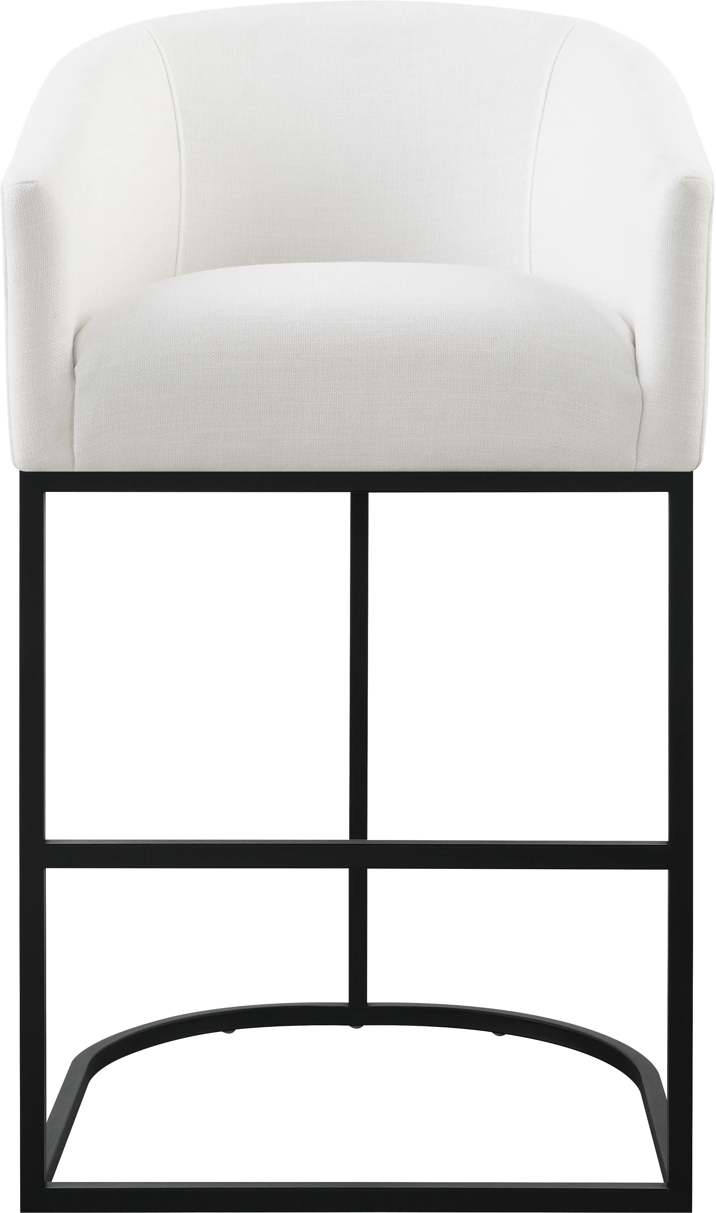 Josephine White Upholstered Barstool-3