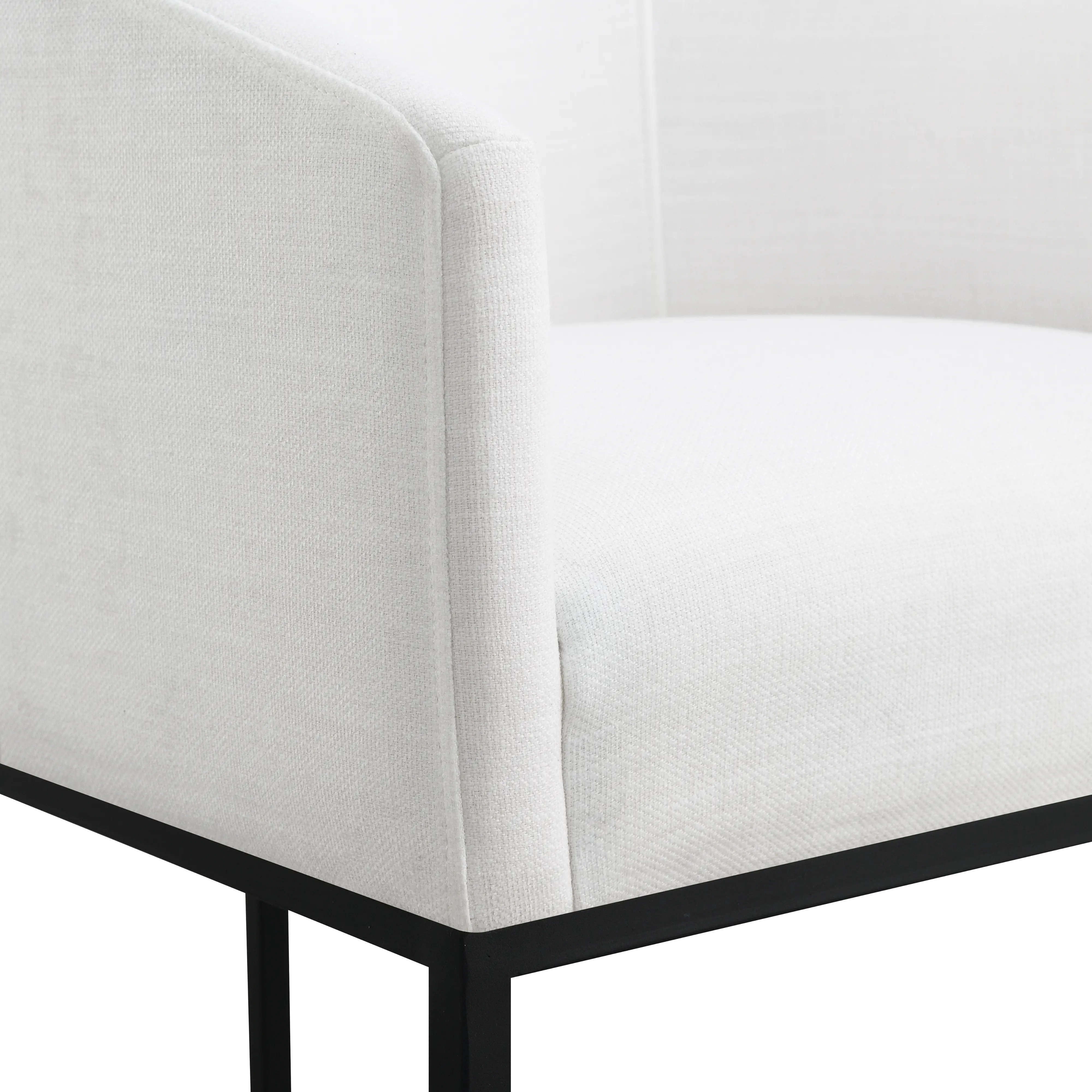 Josephine White Upholstered Barstool-6