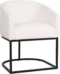 Josephine White Upholstered Dining Chair