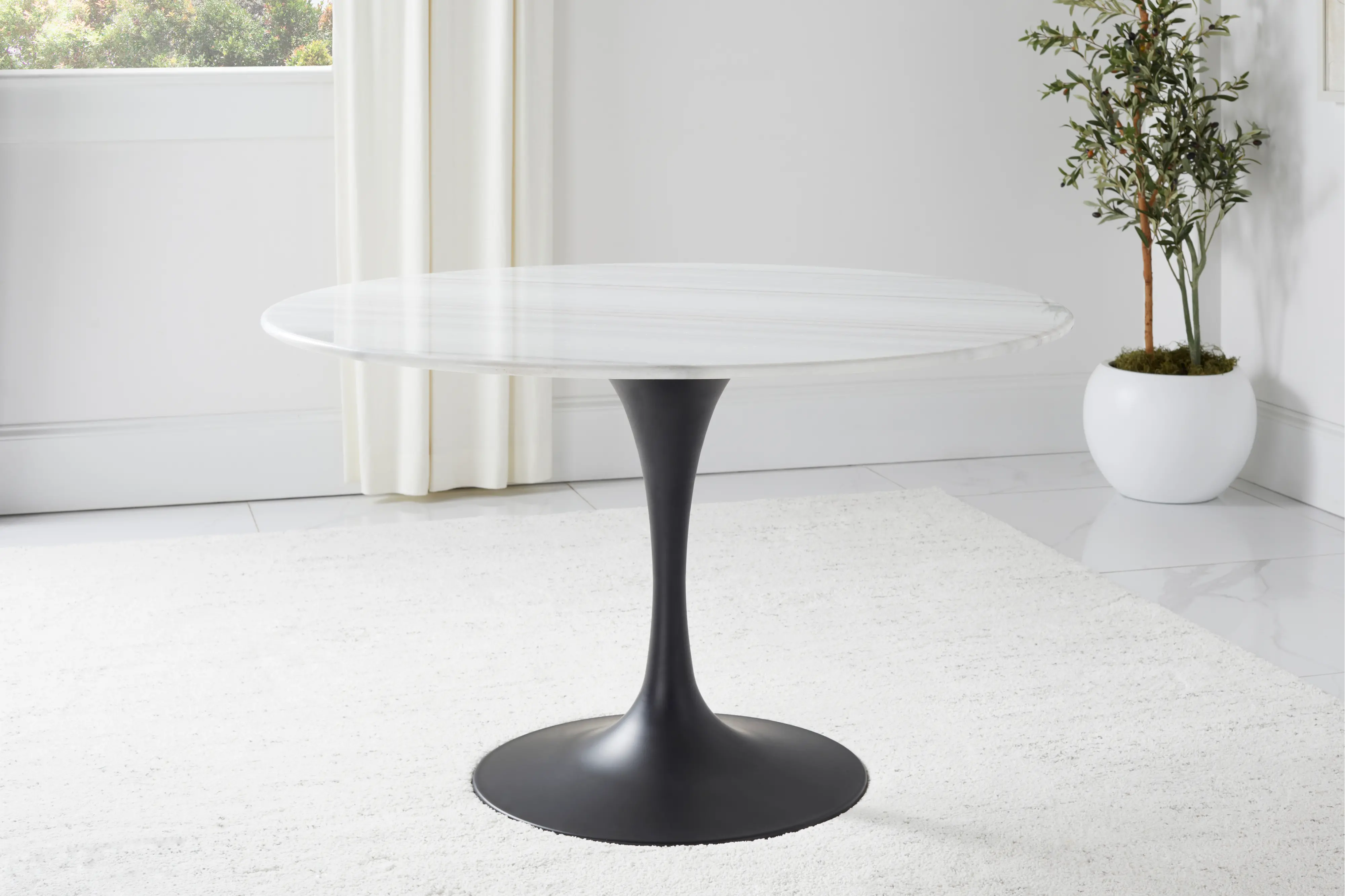 Josephine Round Marble Dining Table-2