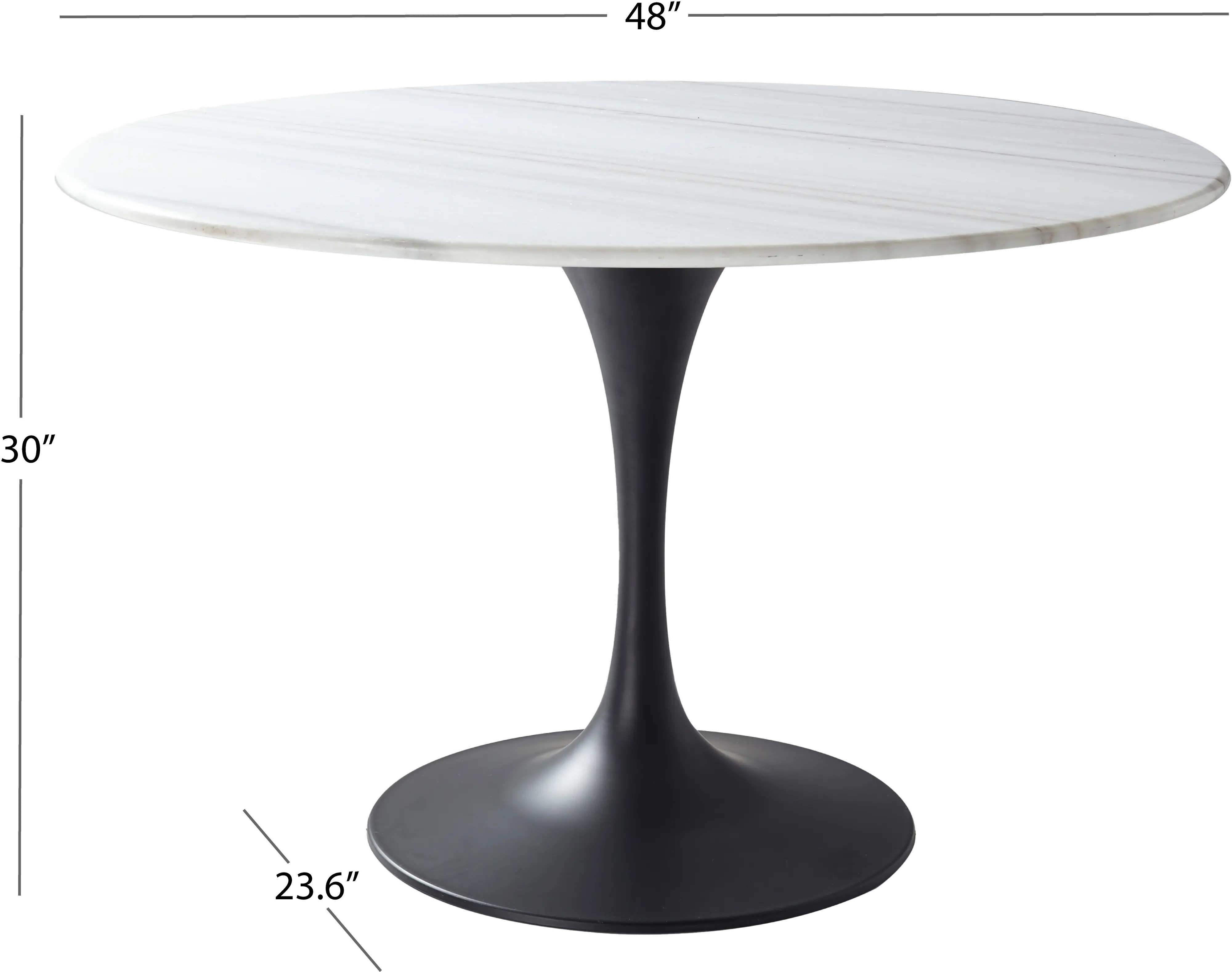 Josephine Round Marble Dining Table-3