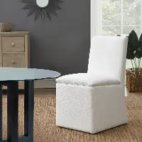 Mariana White Stain-Resistant Upholstered Dining Chair