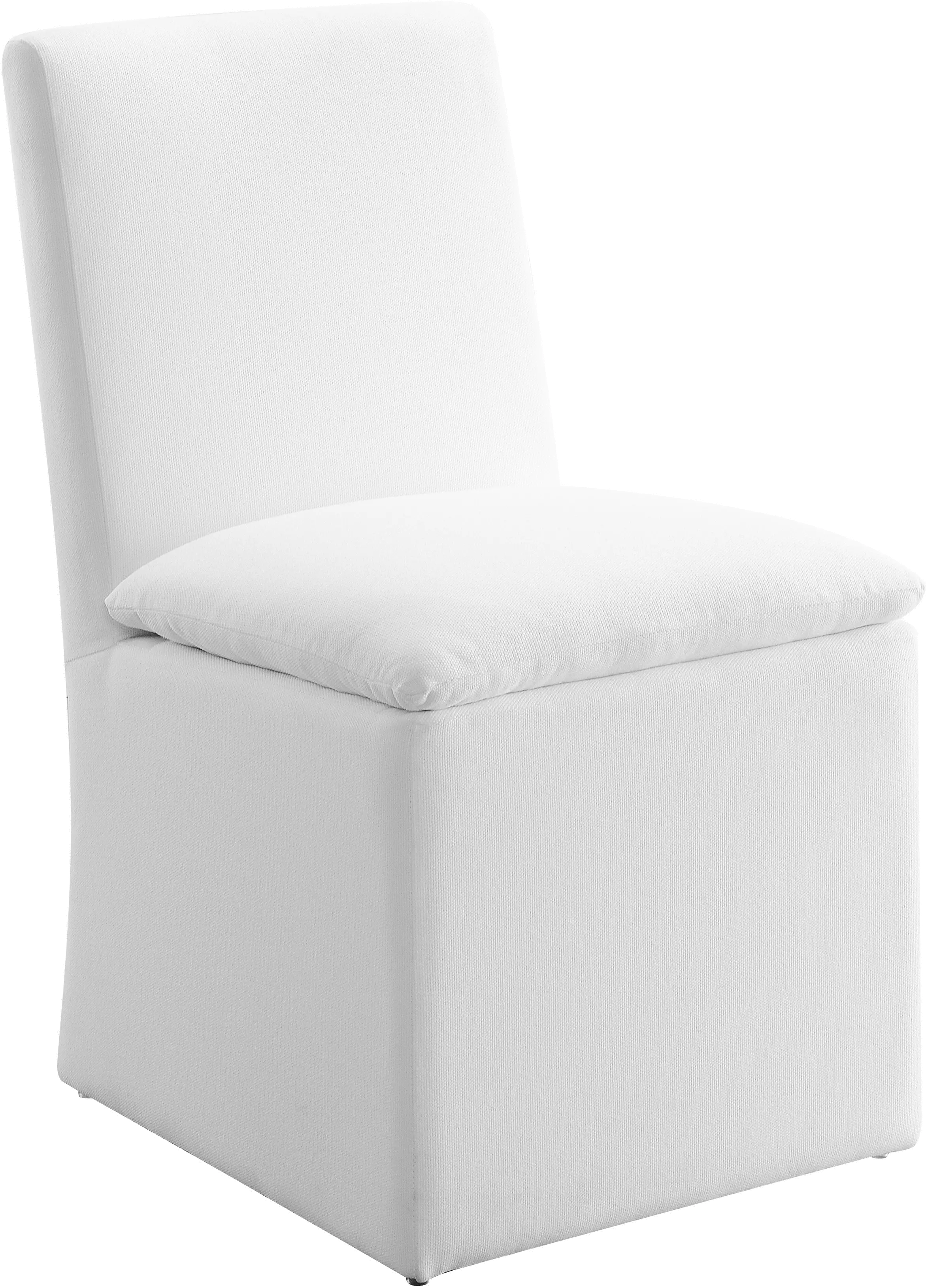 Mariana White Stain-Resistant Upholstered Dining Chair-1