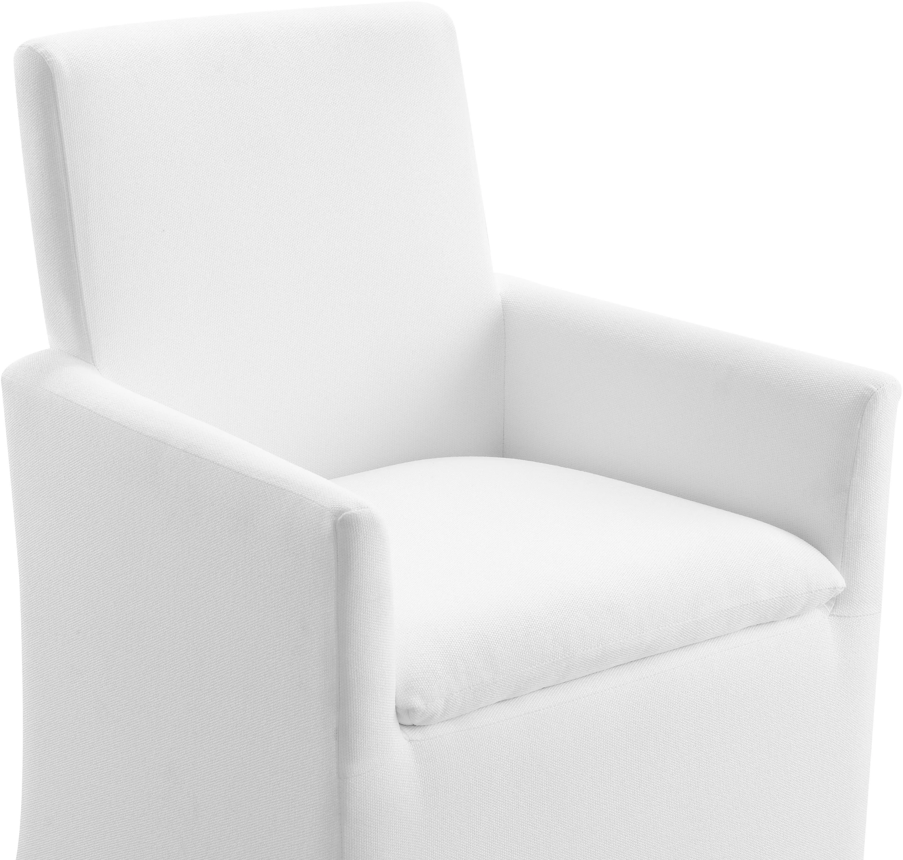 Mariana White Stain-Resistant Upholstered Dining Armchair-6