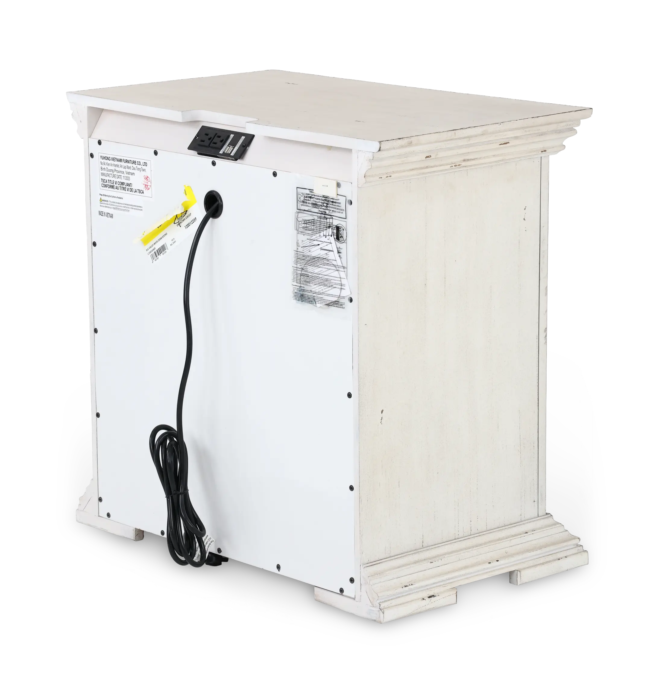 361W-BR61 Big Valley White Nightstand-6