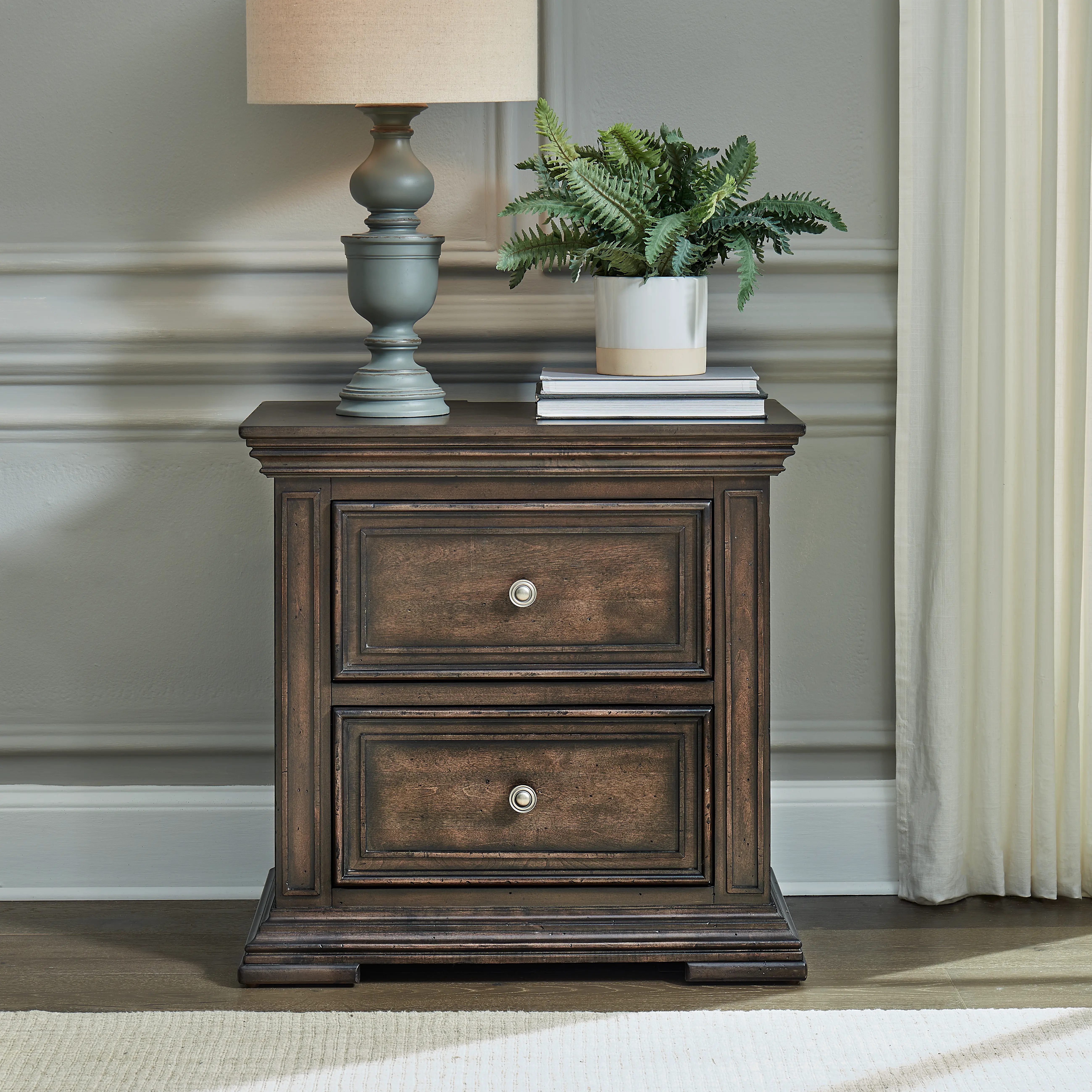 361-BR61 Big Valley Brown Nightstand-2