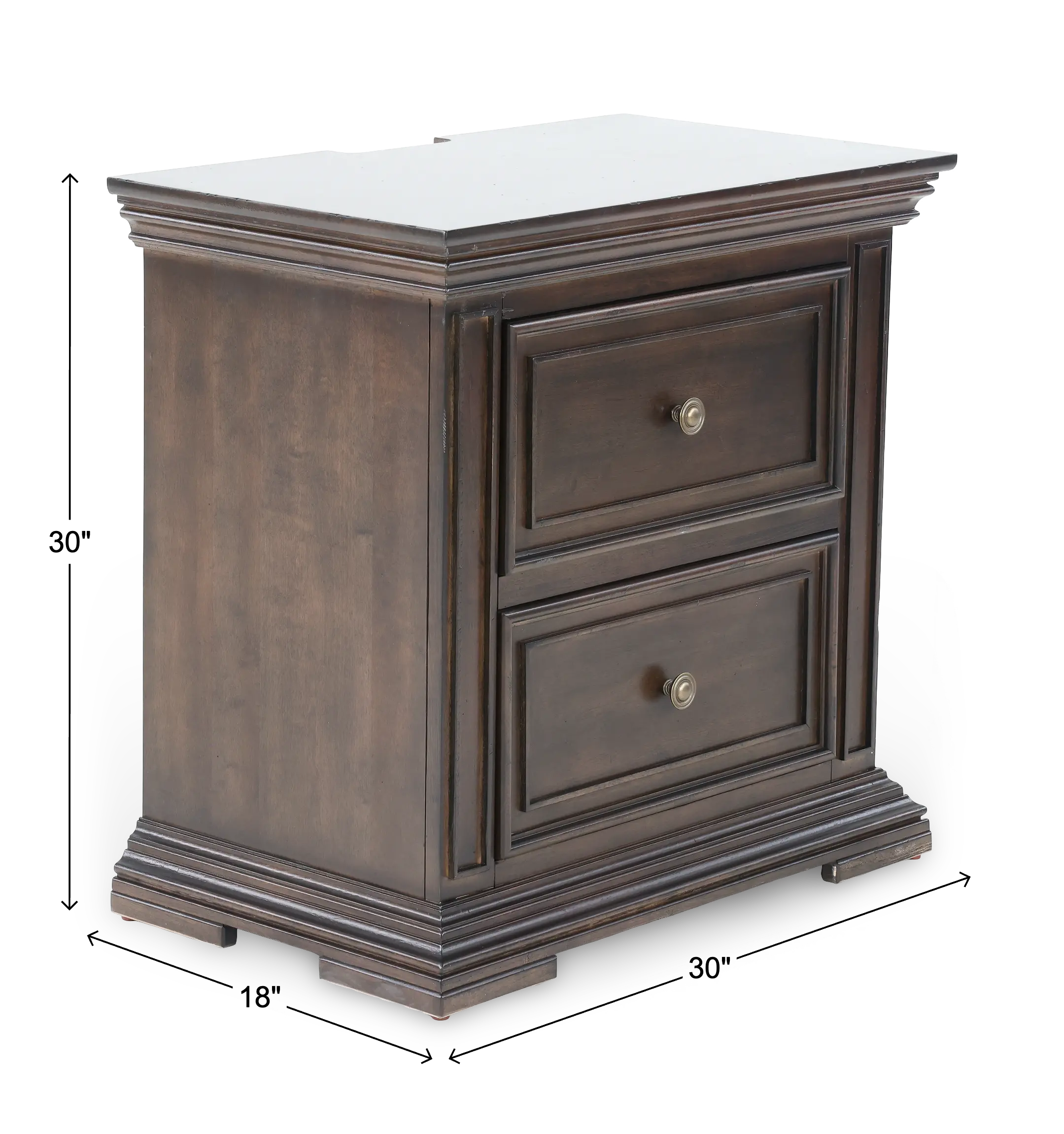 361-BR61 Big Valley Brown Nightstand-3