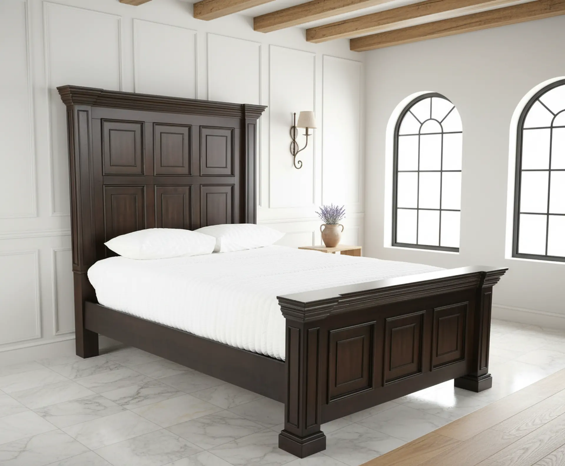 361-BRW-BED5/0 Big Valley Brown Queen Bed-10