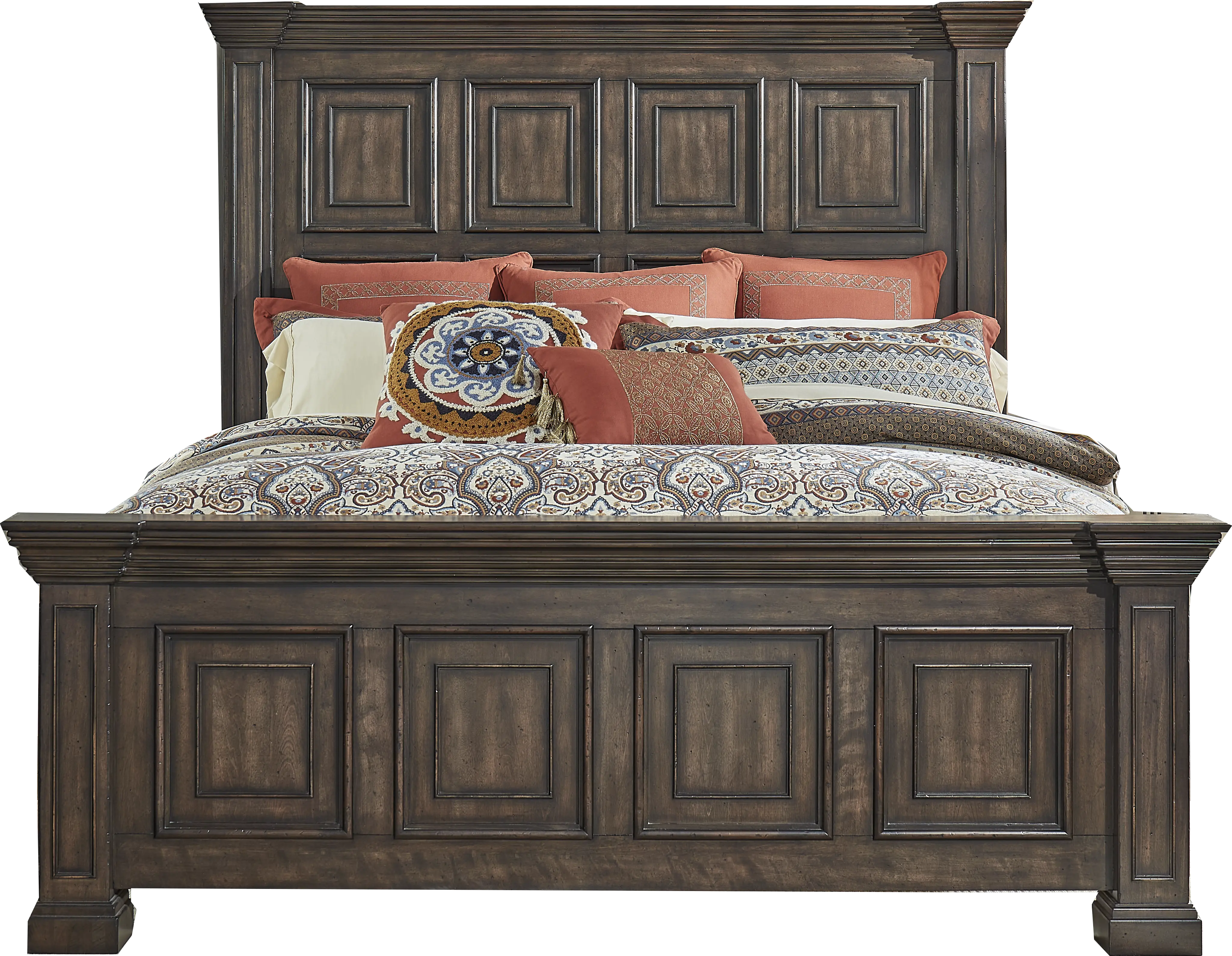 361-BRW-BED6/6 Big Valley Brown King Bed-1