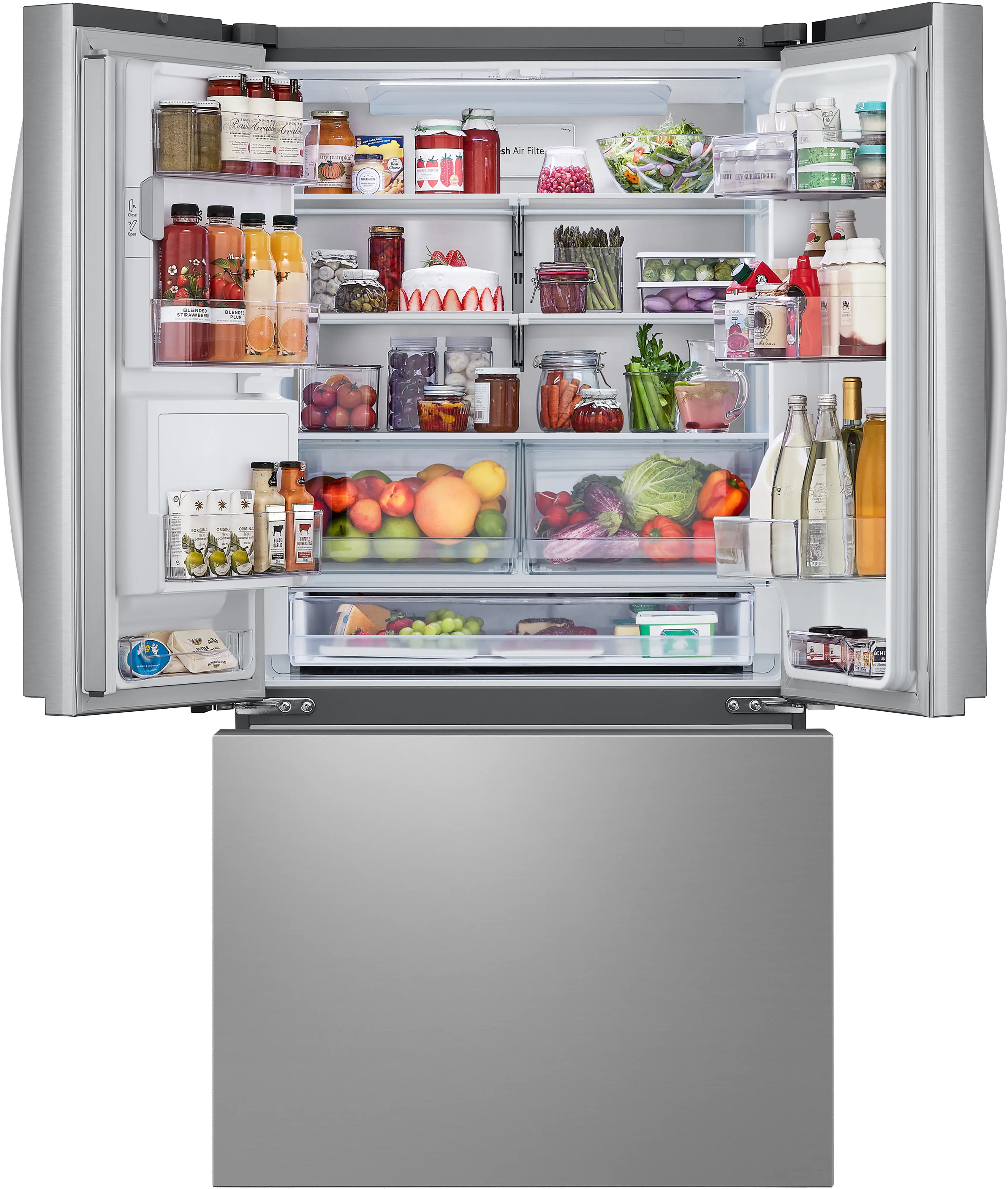 LRRXC2606S LG 25.5 Cu Ft French Door Refrigerator - Counter Depth Stainless Steel-6