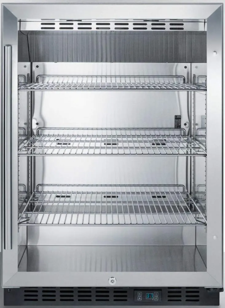 Summit 24  Built-In Beverage Refrigerator - Stainless Steel-2