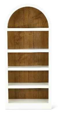 Artiste White 72  Arch Bookcase