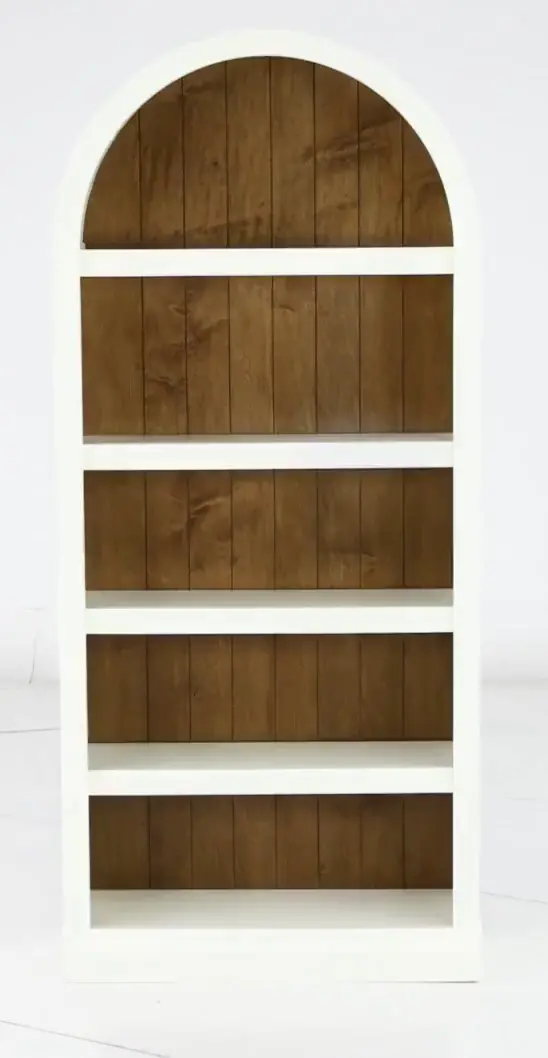 Artiste White 72  Arch Bookcase-5
