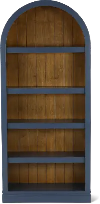 Artiste Blue 72  Arch Bookcase