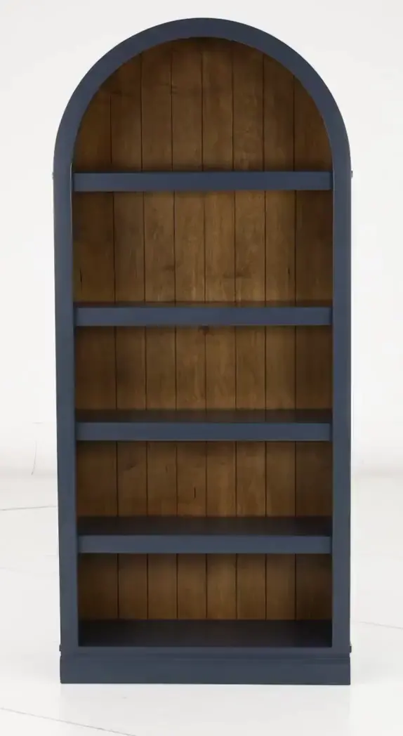 Artiste Blue 72  Arch Bookcase-4