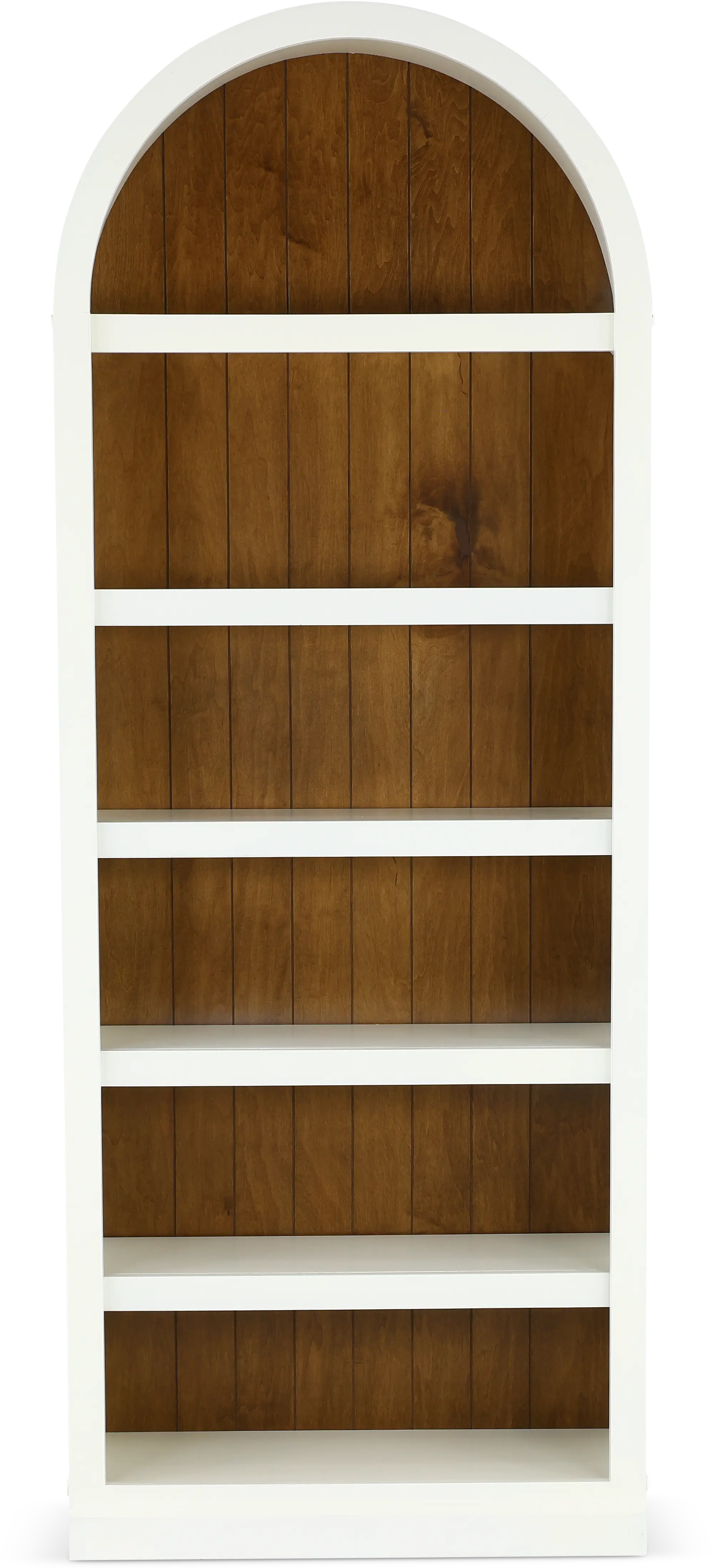Artiste White 84  Arch Bookcase-1