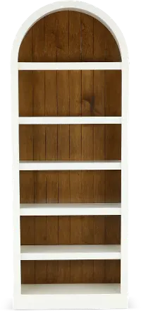 Artiste White 84  Arch Bookcase