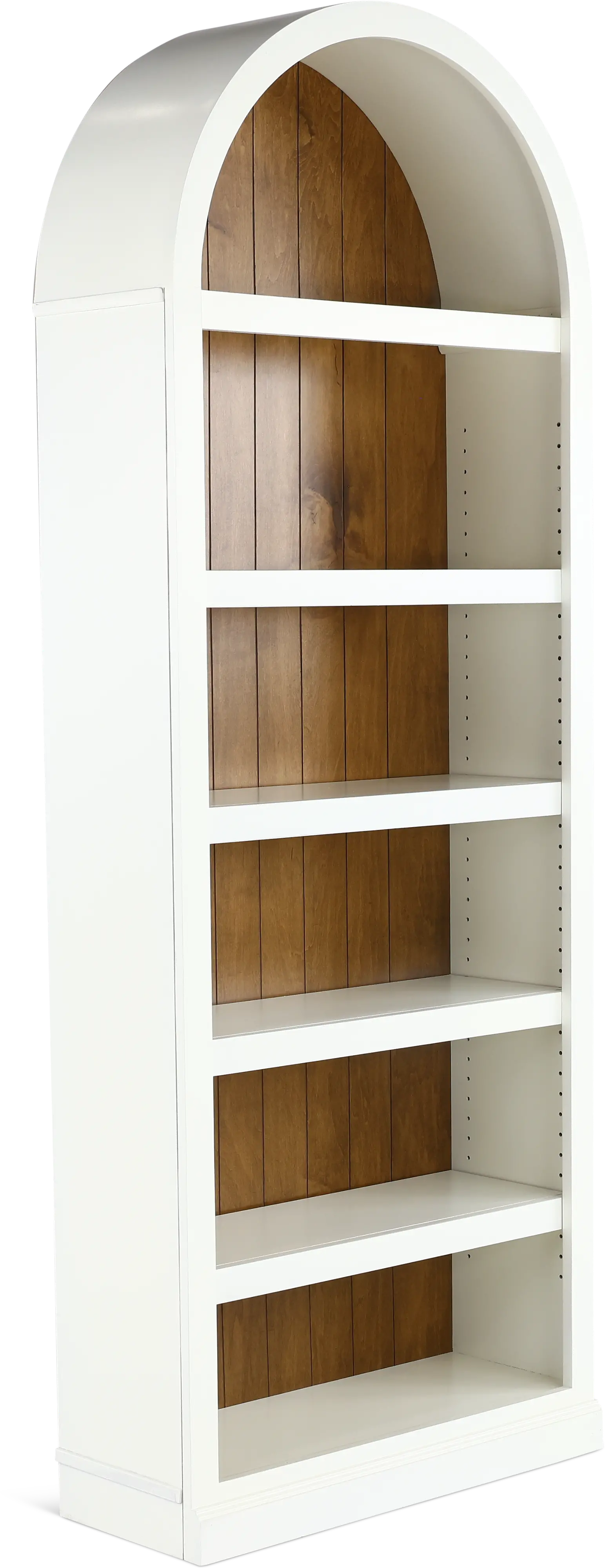 Artiste White 84  Arch Bookcase-2