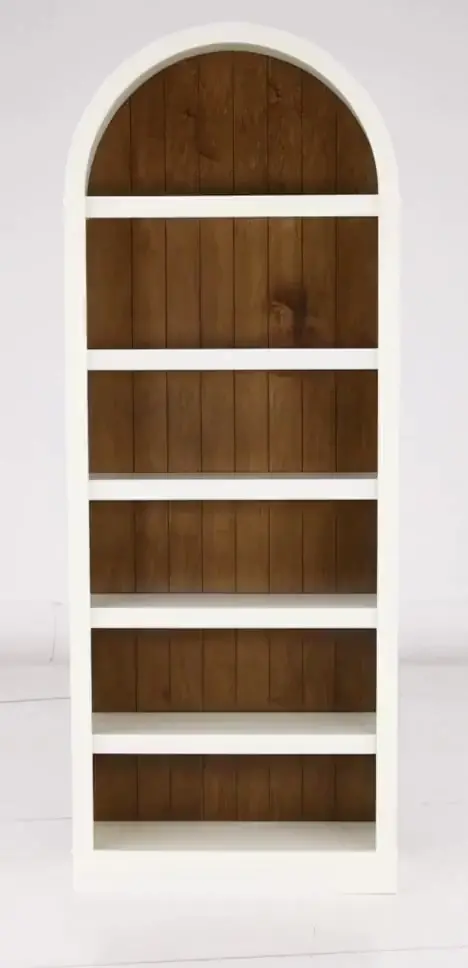 Artiste White 84  Arch Bookcase-4